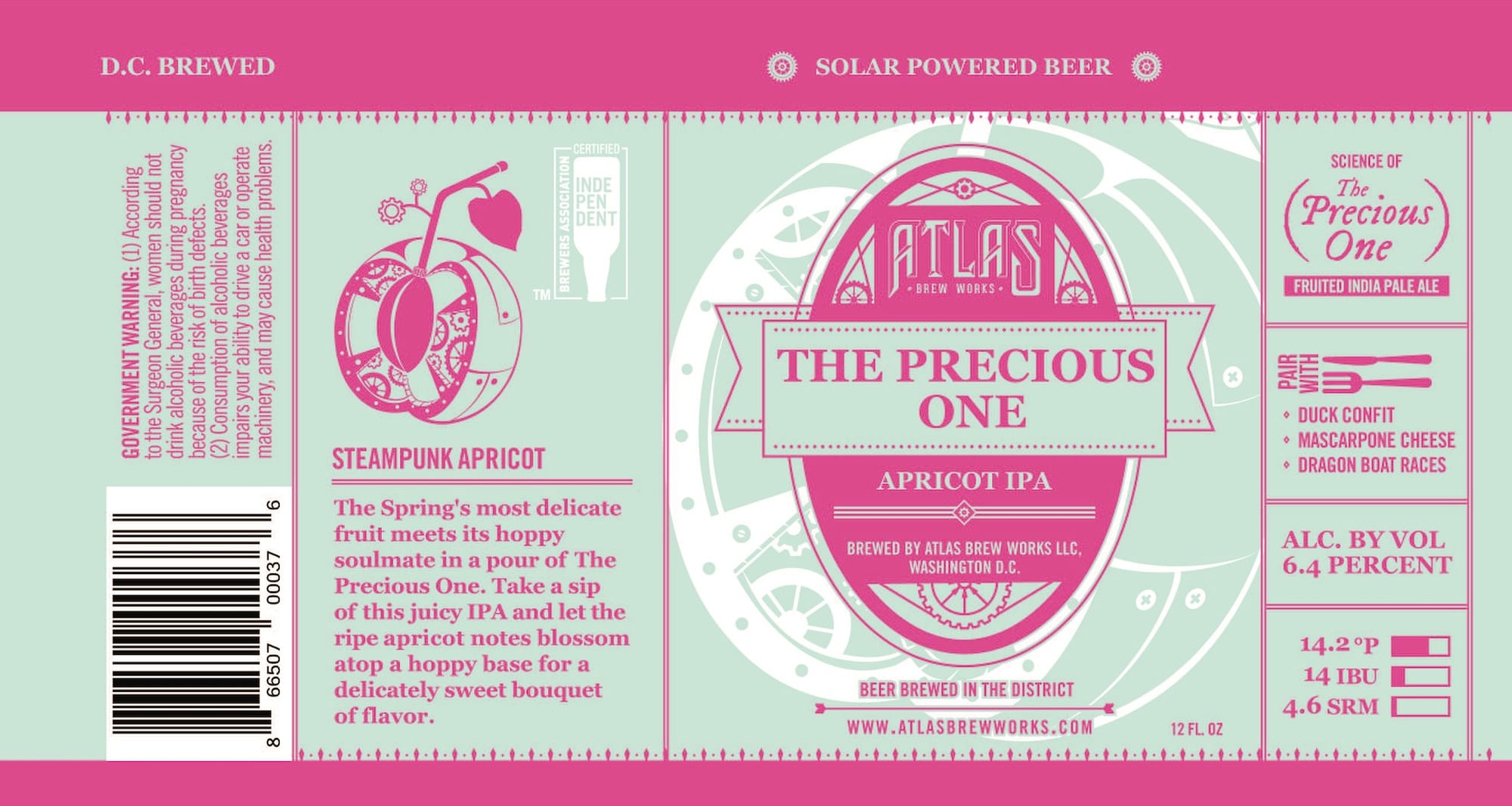 The Precious One by Atlas Brew Works - beer label