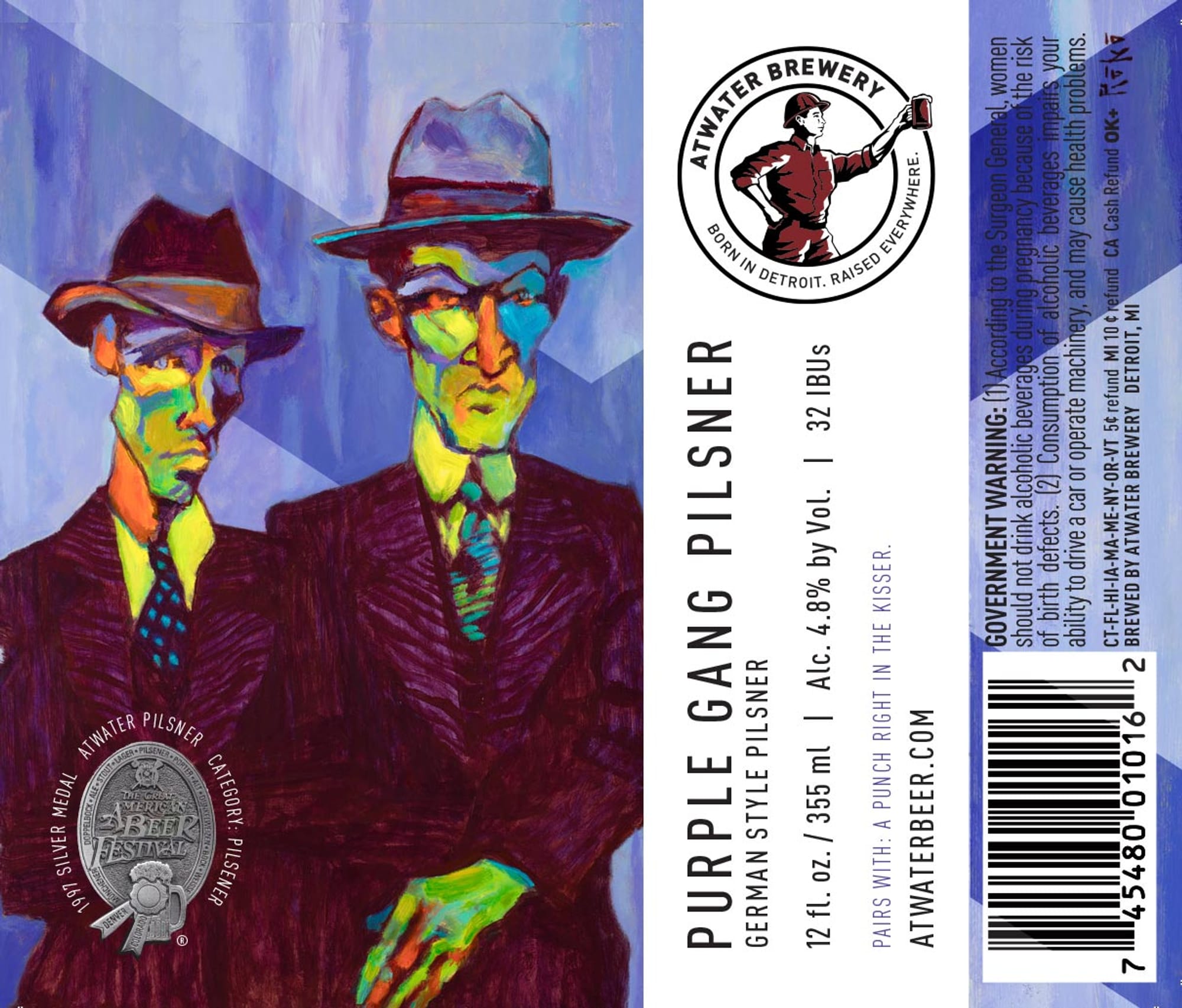 Gang Pilsner by Atwater Brewery - beer label