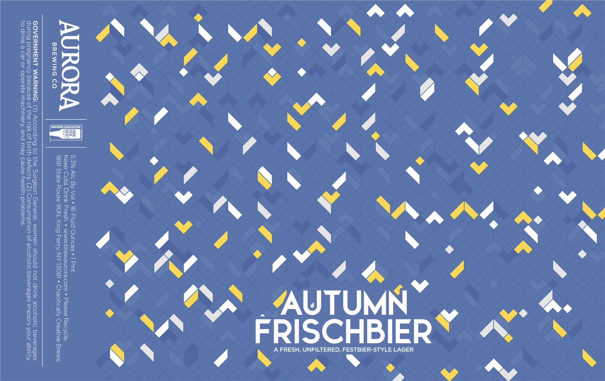 Autumn Frischbier by Aurora Brewing Co. - beer label