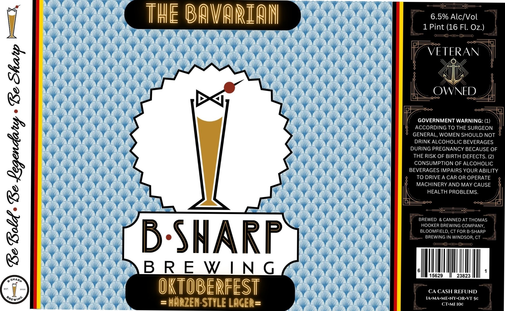 The Bavarian Oktoberfest by B-Sharp Brewing - beer label