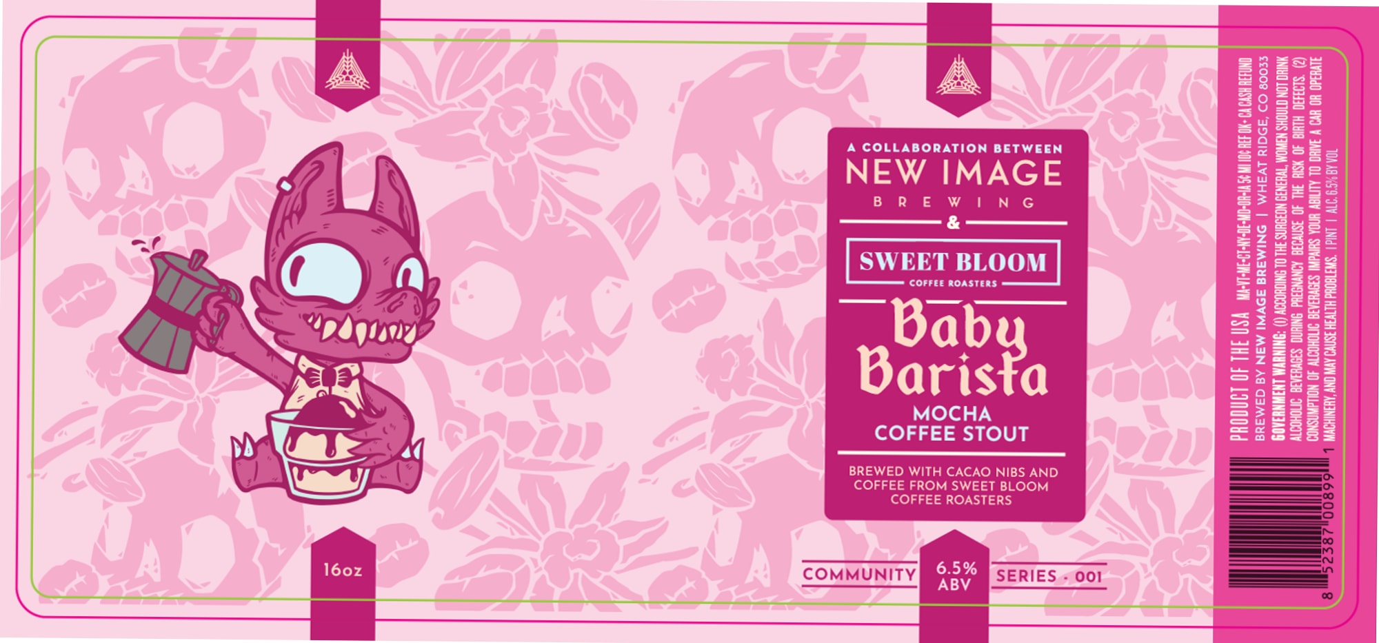 Baby Barista by New Image Brewing - beer label