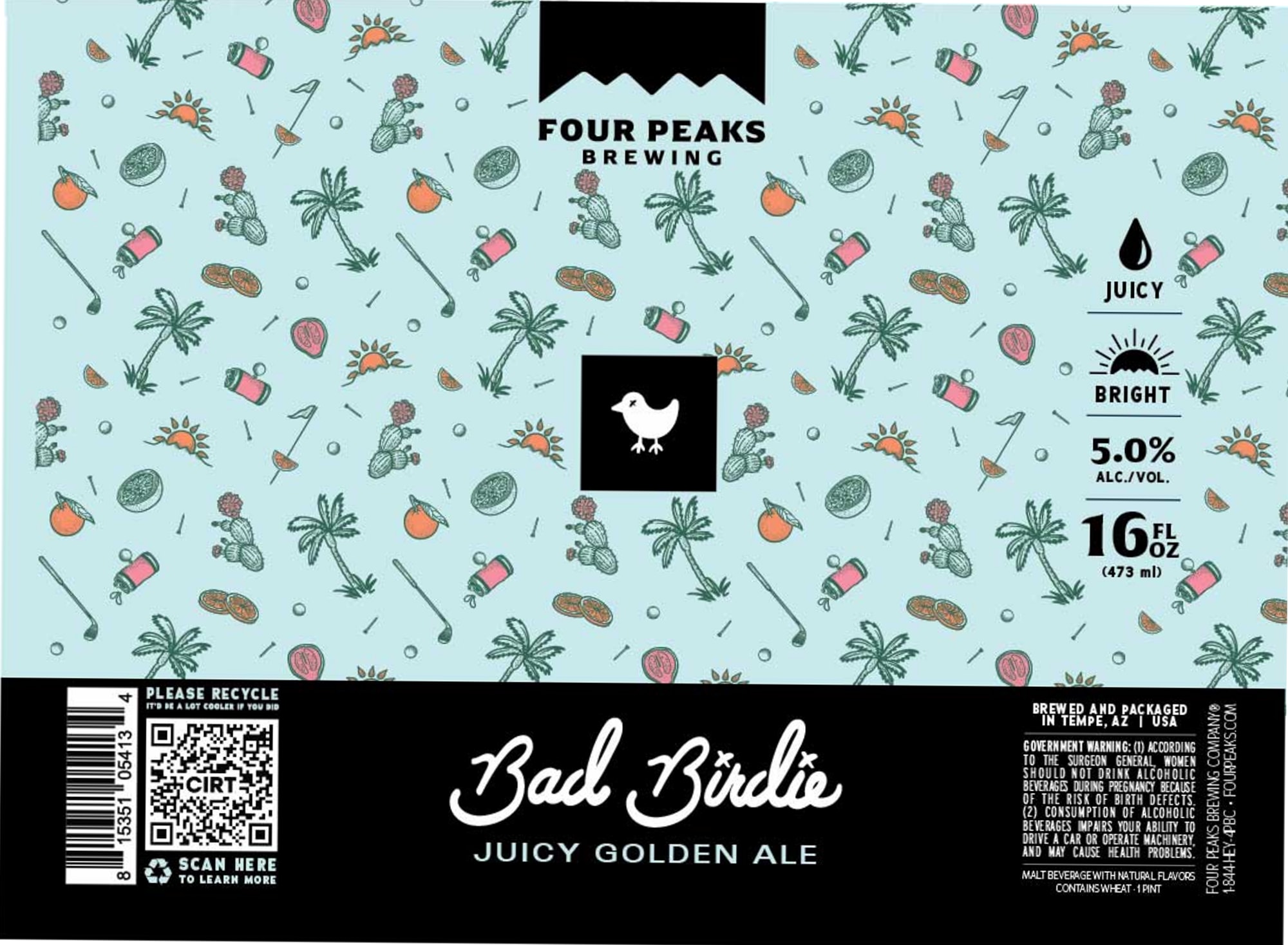Bad Birdie by Four Peaks Brewing - beer label
