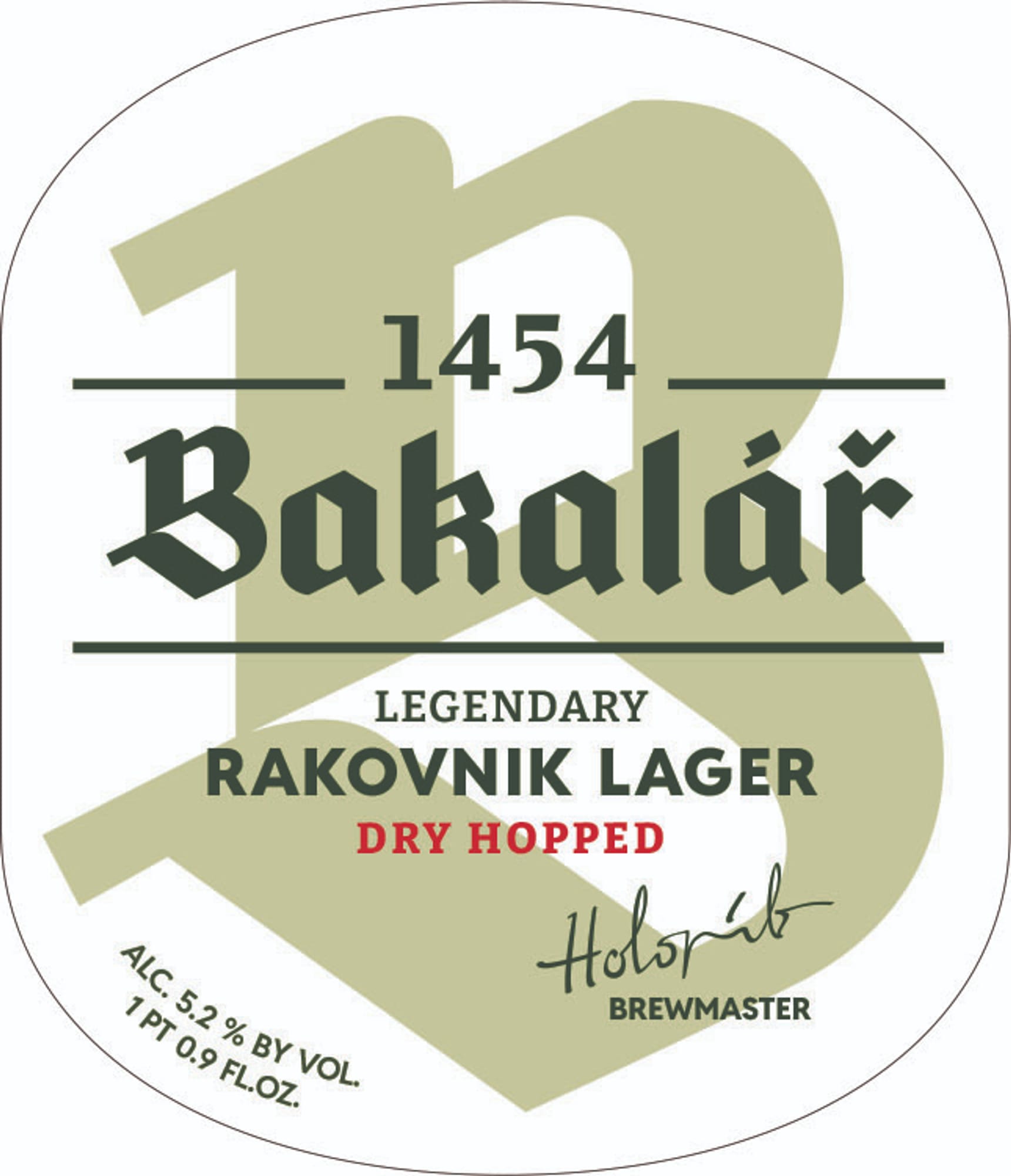 Bakalar by Holopírek - beer label