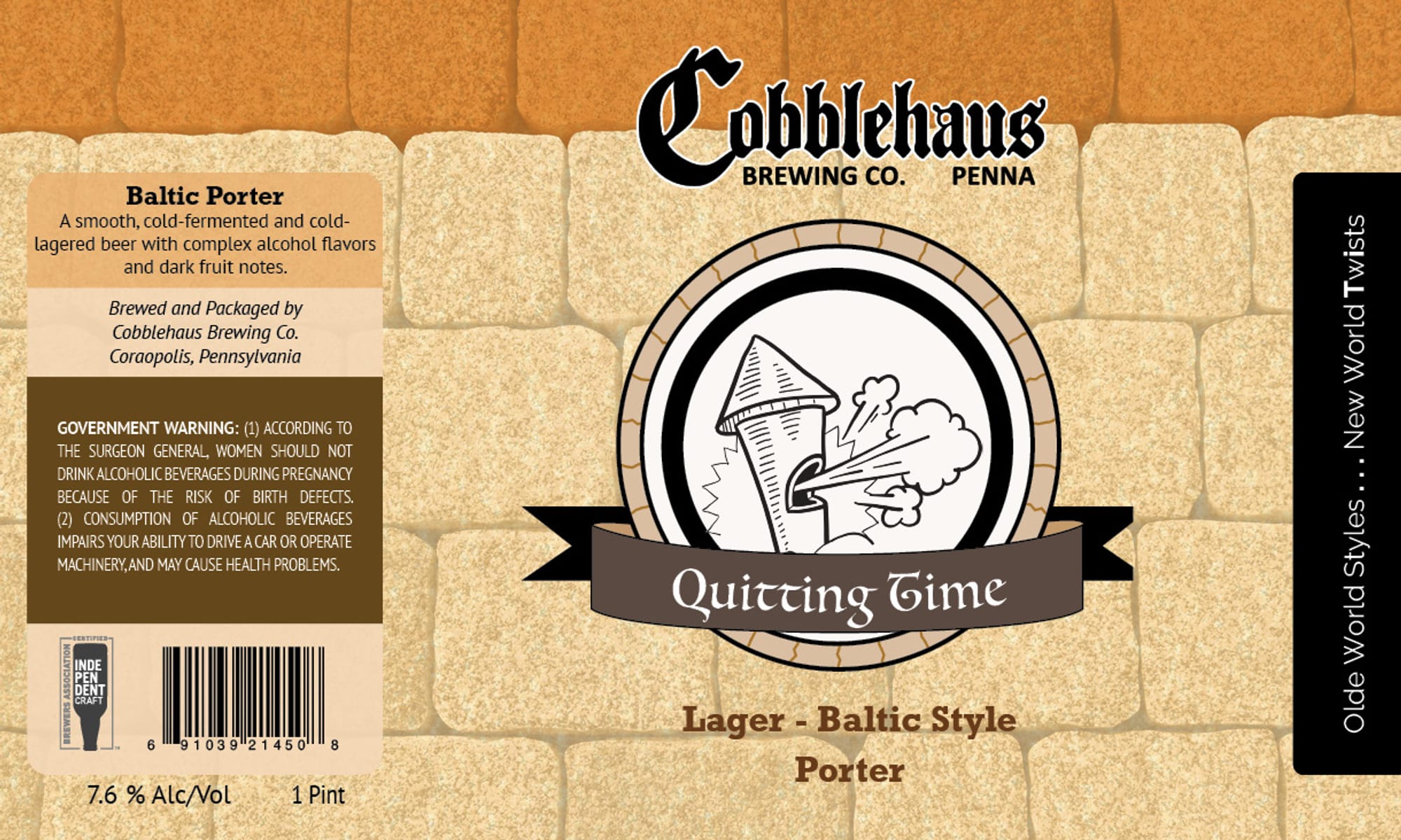 Baltic Porter by Cobblehaus Brewing Co. - beer label