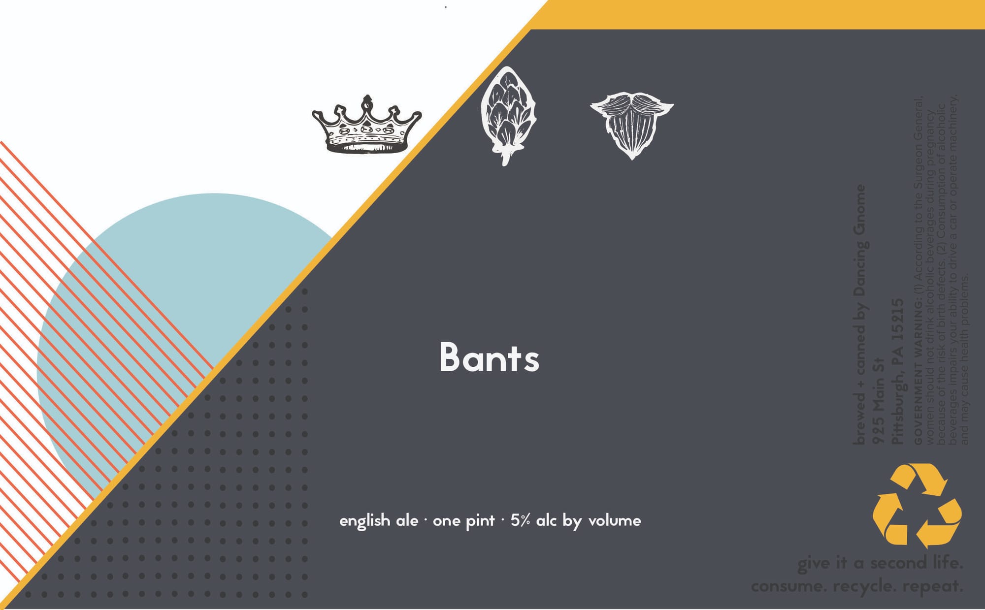 Bants by Dancing Gnome - beer label