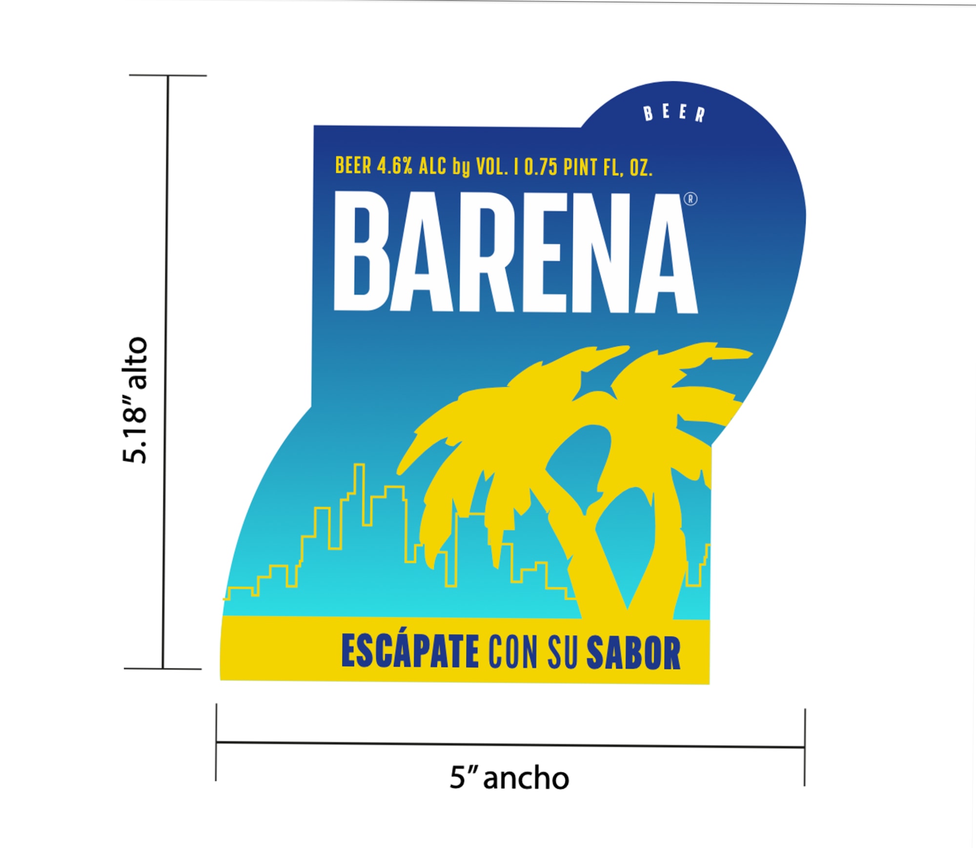Barena Lager by Barena - beer label
