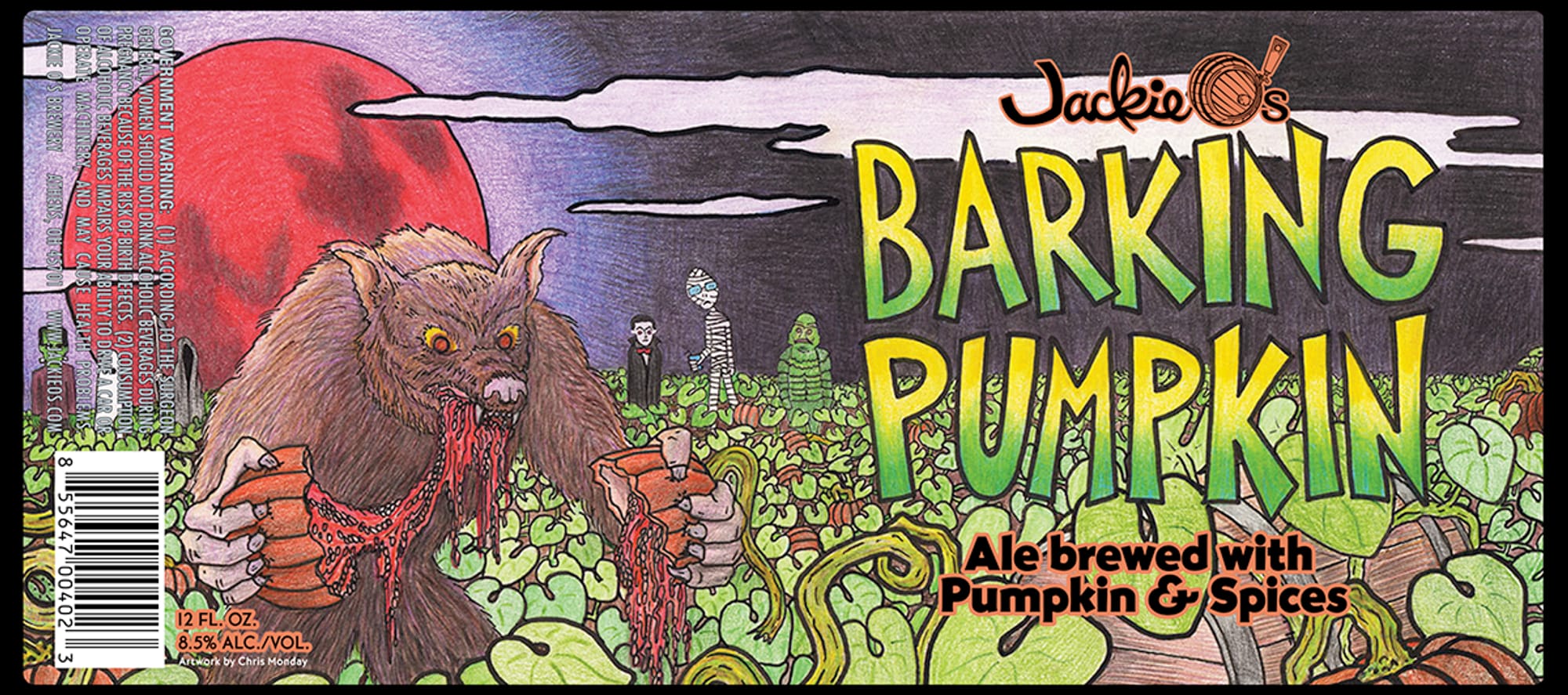 Barking Pumpkin by Jackie’s - beer label