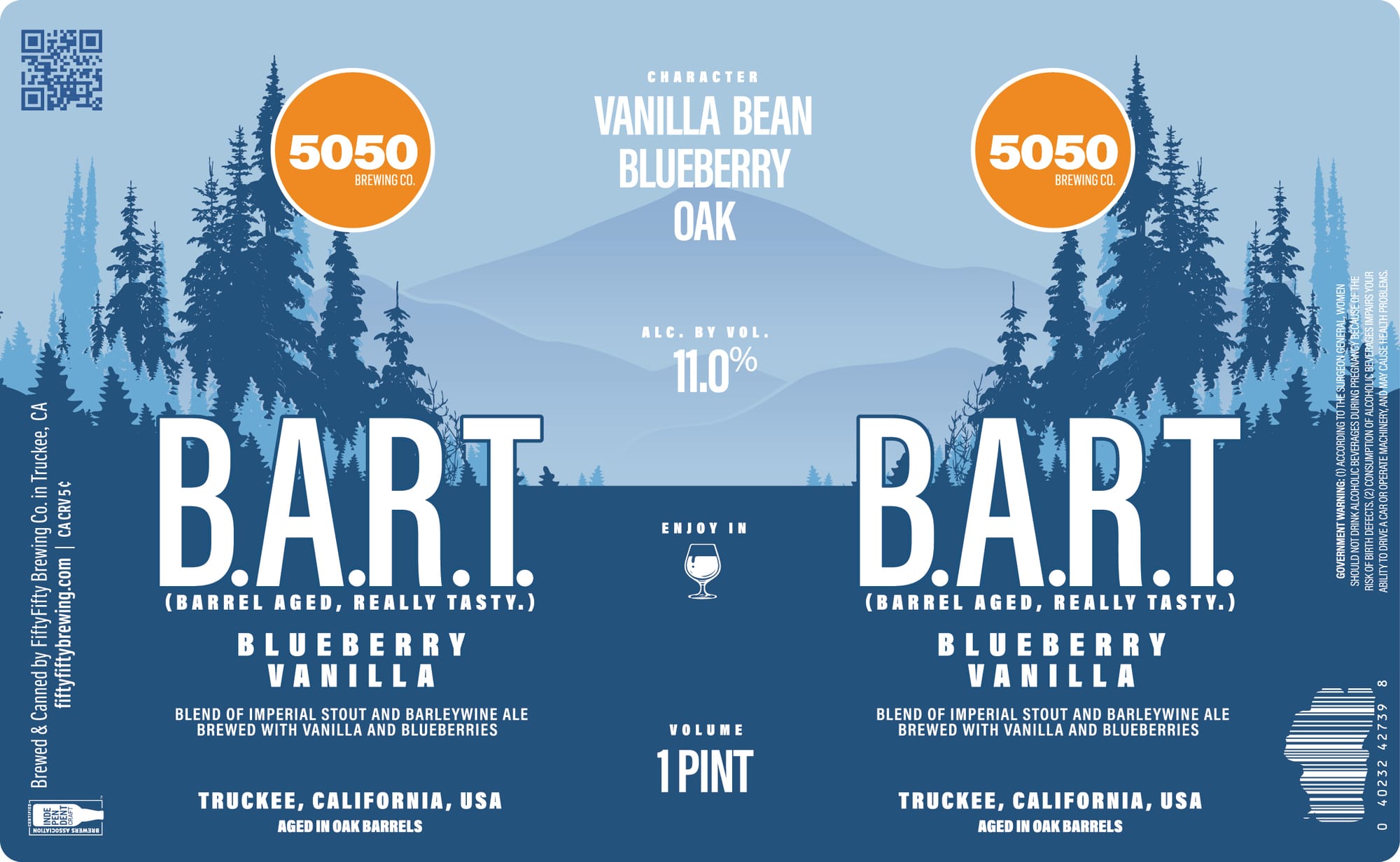 Bart B.A.R.T. by 5050 Brewing Co. - beer label