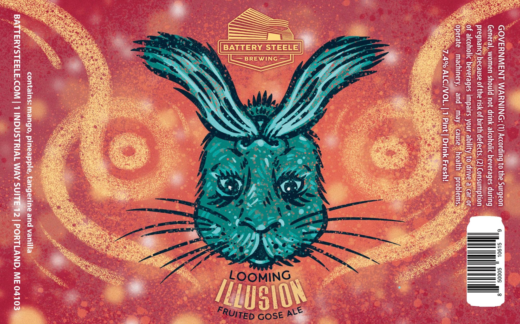 Looming Illusion by Battery Steele Brewing - beer label