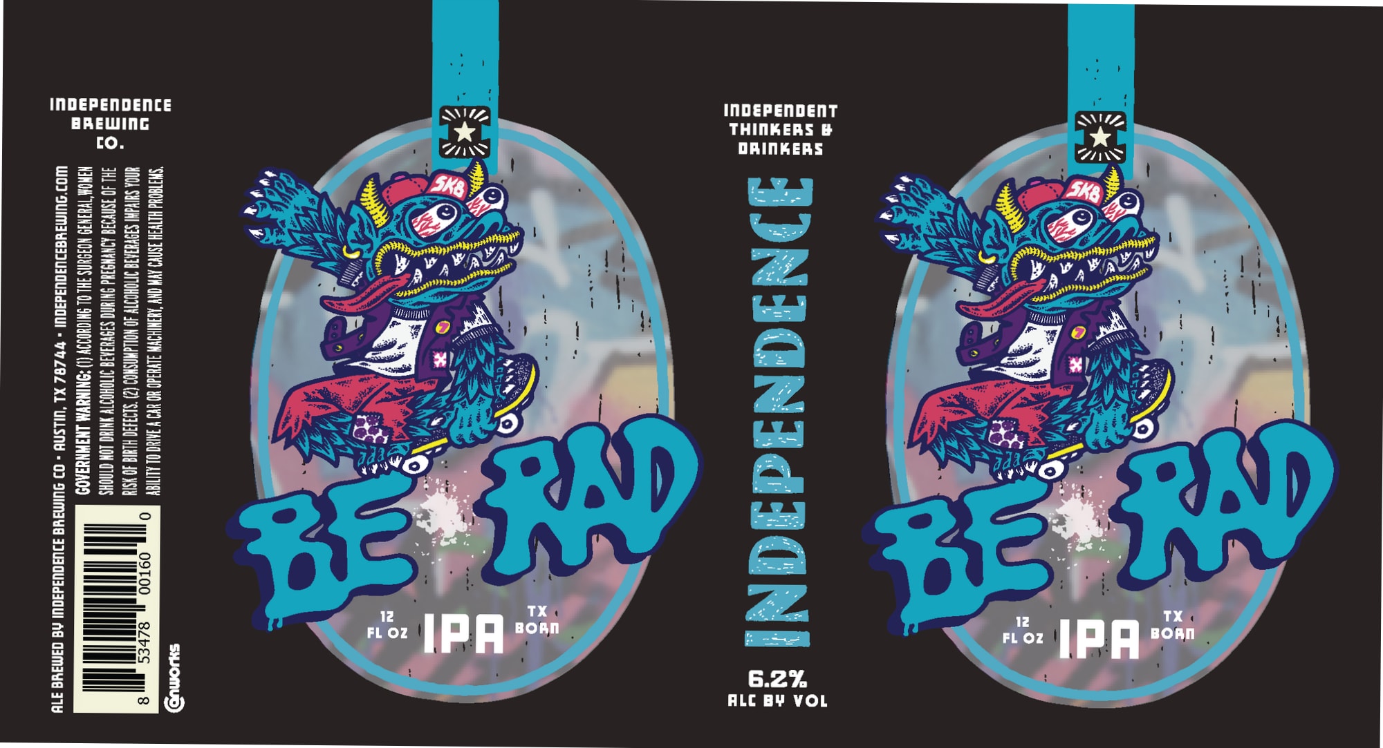 Be Rad by Independence Brewing Co. - beer label
