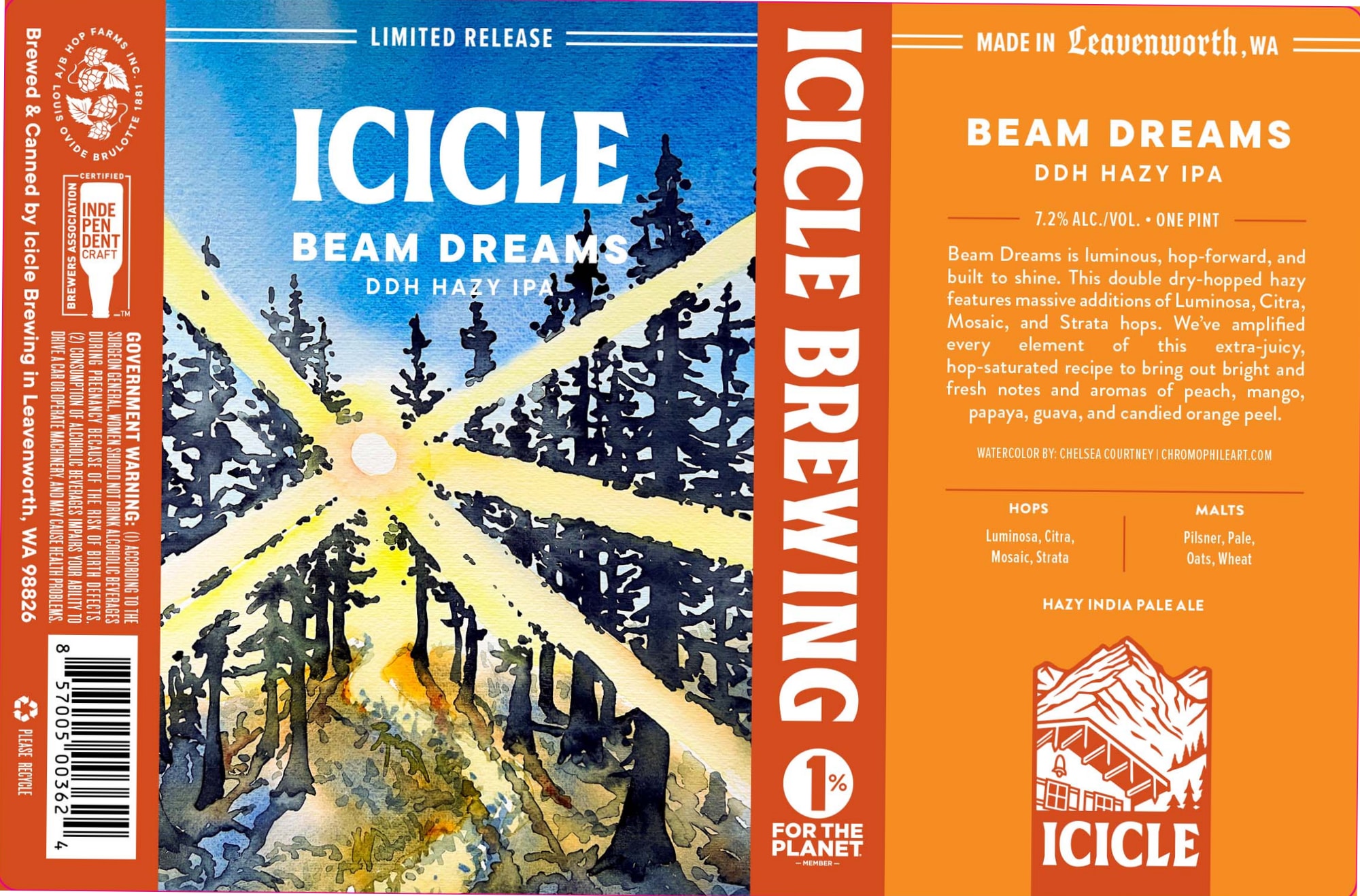 Beam Dreams by Icicicle Brewing - beer label