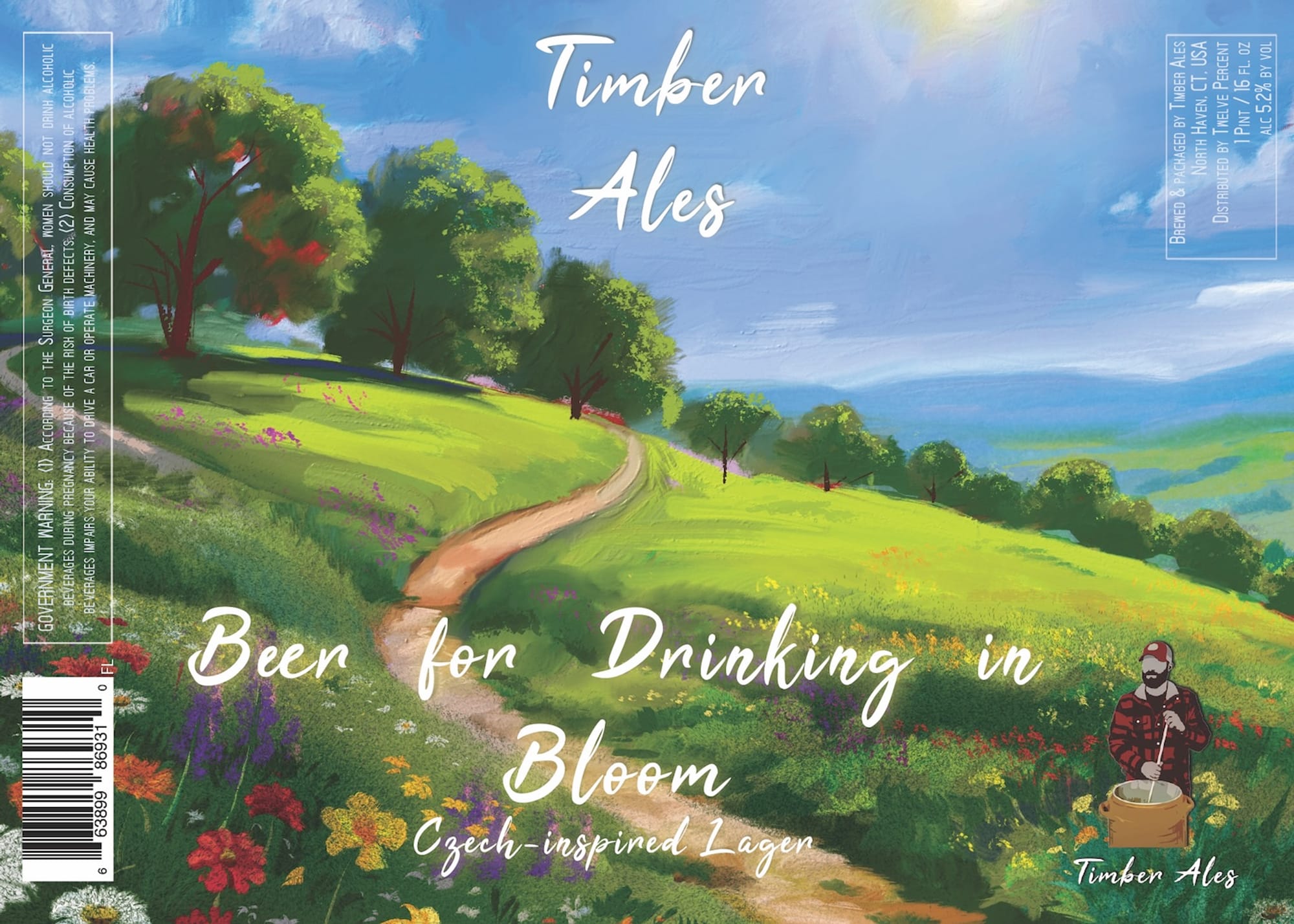 Been for Drinking in Bloom by Timber Ales - beer label