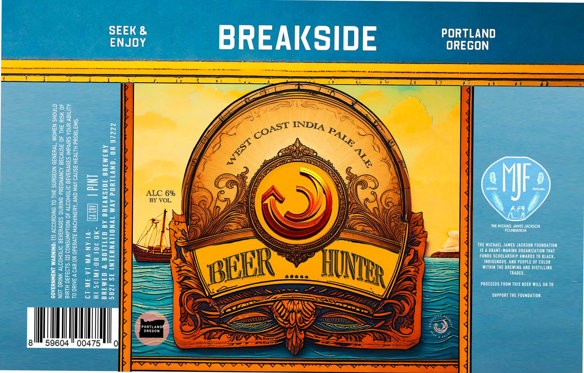 Beer Hunter by Breakside Brewery - beer label