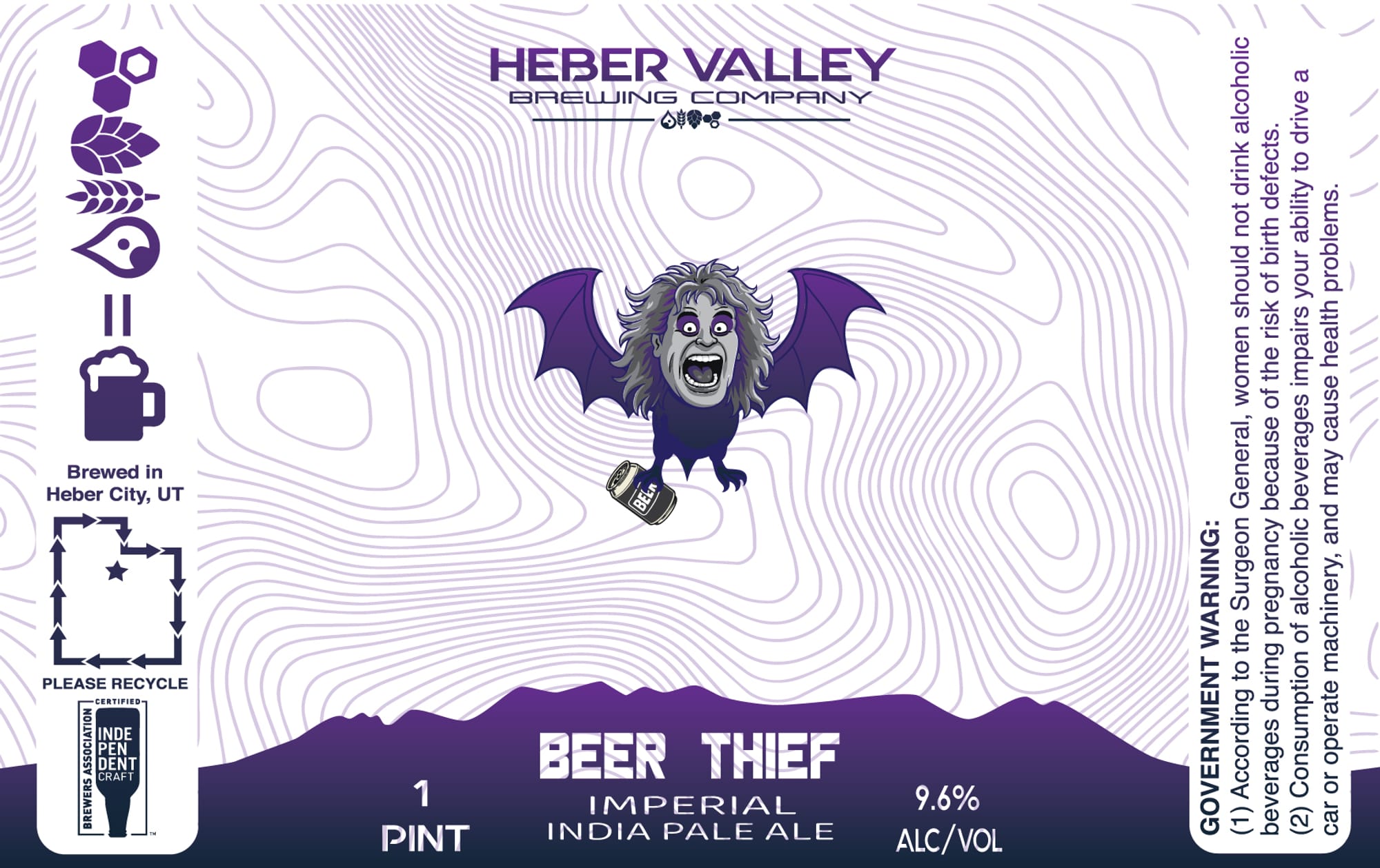 Beer Thief by Heber Valley Brewing Company - beer label