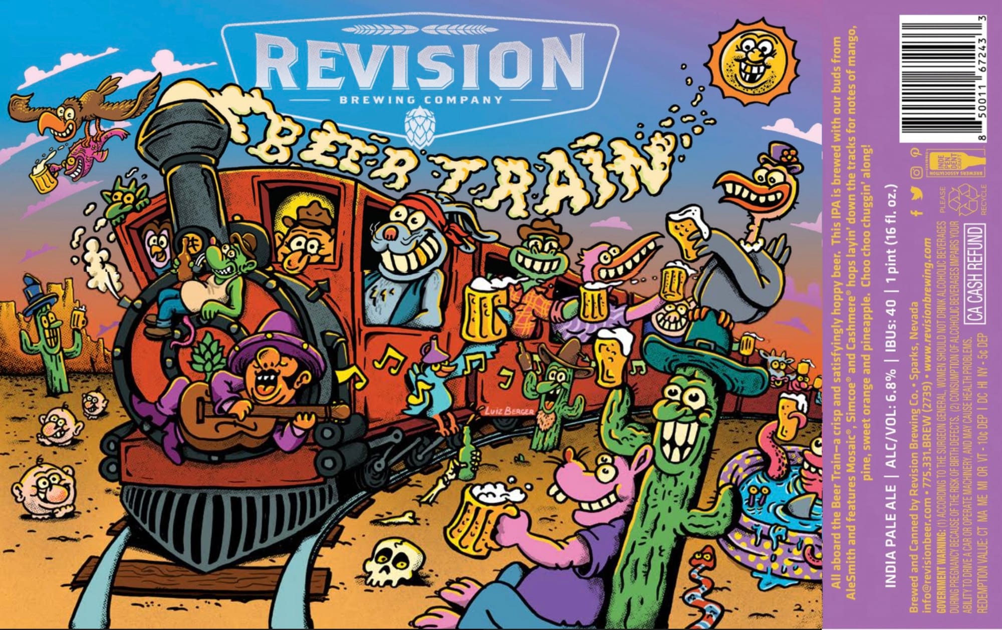 Beer Train by Revision Brewing Company - beer label