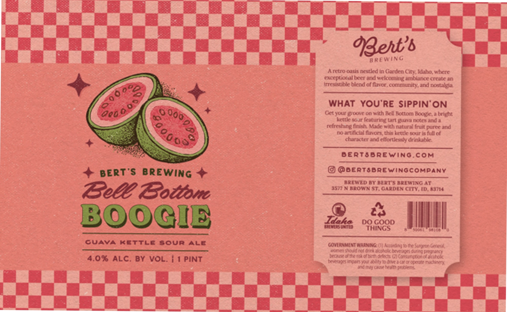 Bell Bottom Boogie by Bert's Brewing - beer label