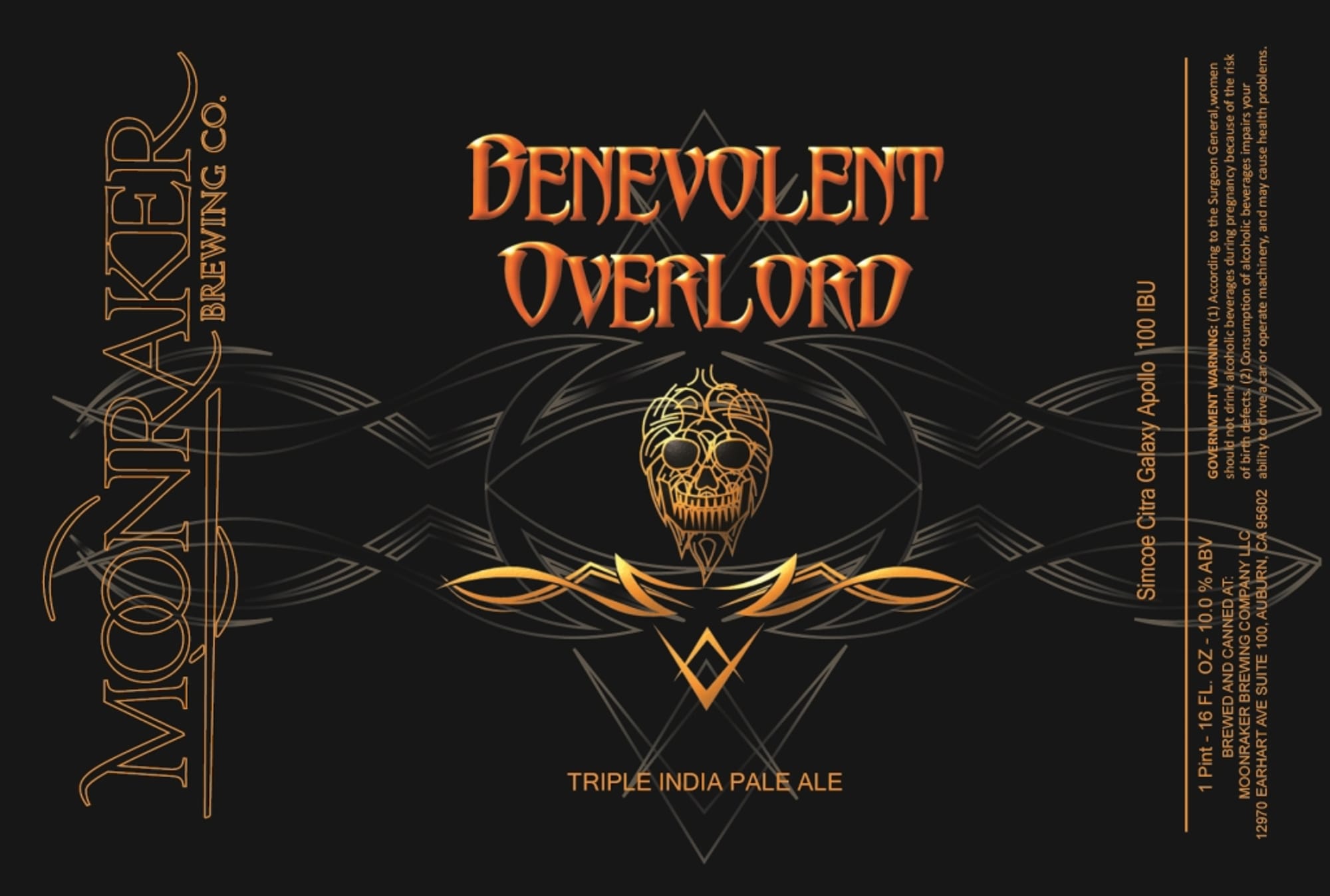 Benevolent Overlord by Moniker Brewing Co. - beer label