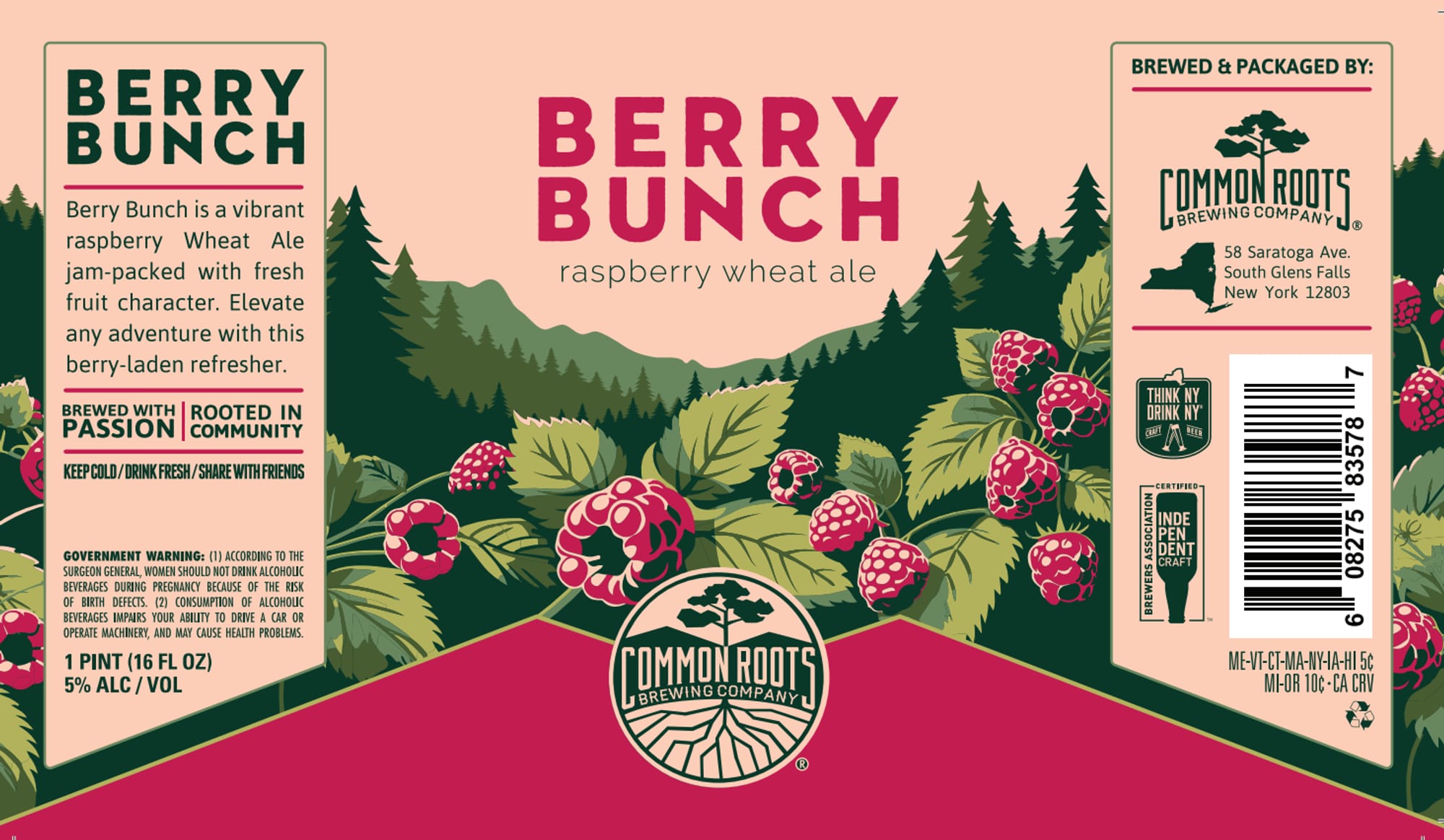 Berry Bunch by Common Roots Brewing Company - beer label
