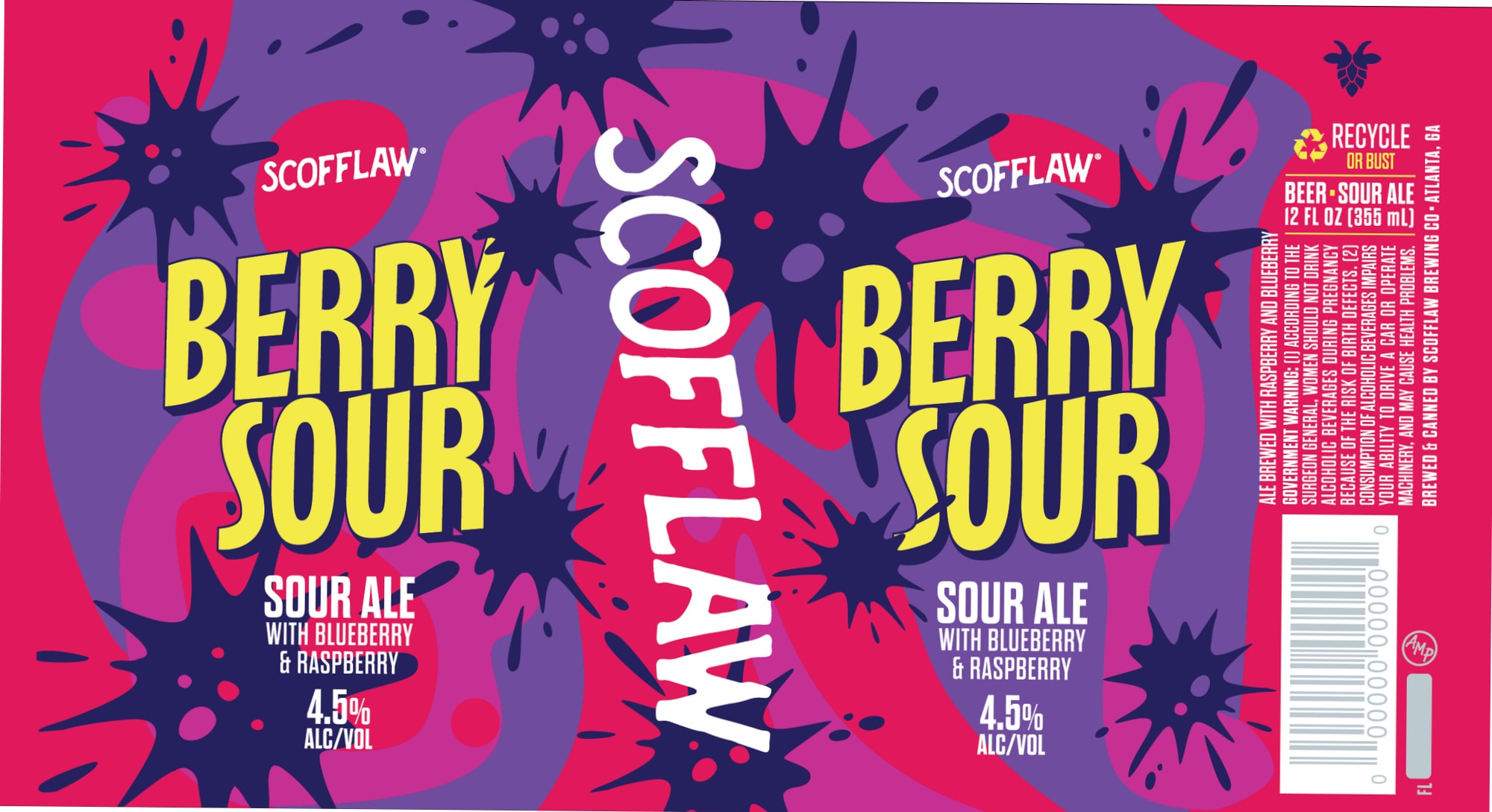 Berry Sour by Scofflaw Brewing - beer label