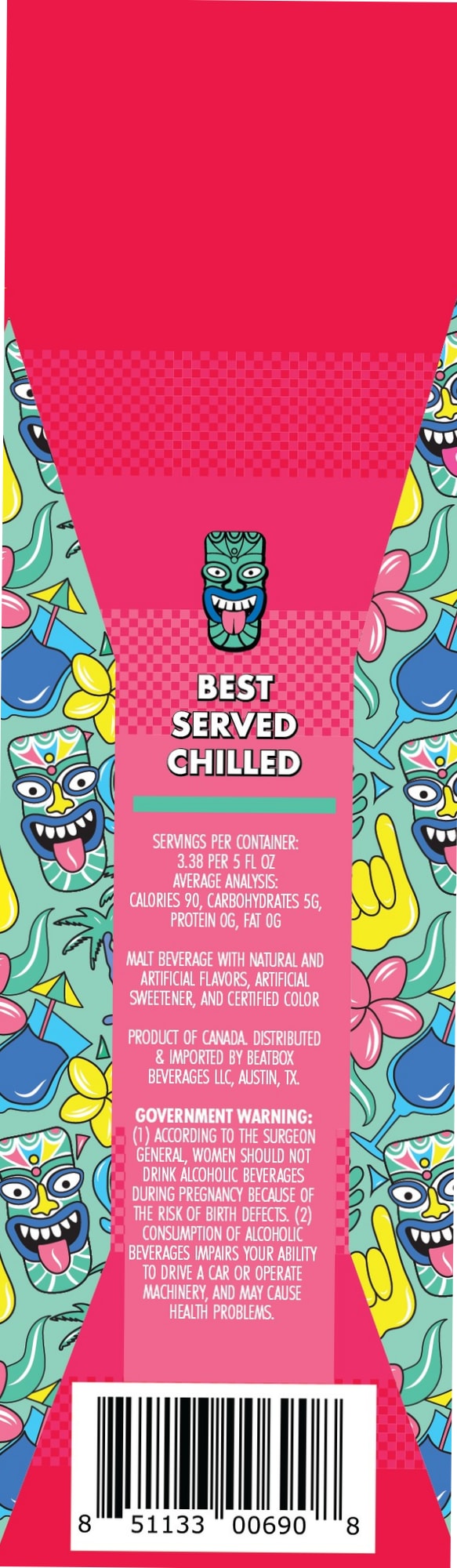 Best Served Chilled by Beatbox Beverages - beer label