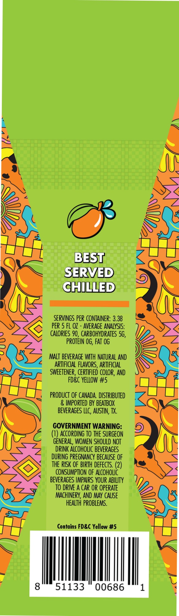 Best Served Chilled by Beatbox Beverages LLC - beer label