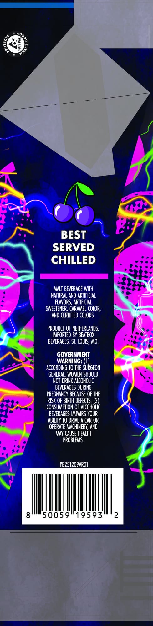 Best Served Chilled by Beatbox Beverages - beer label