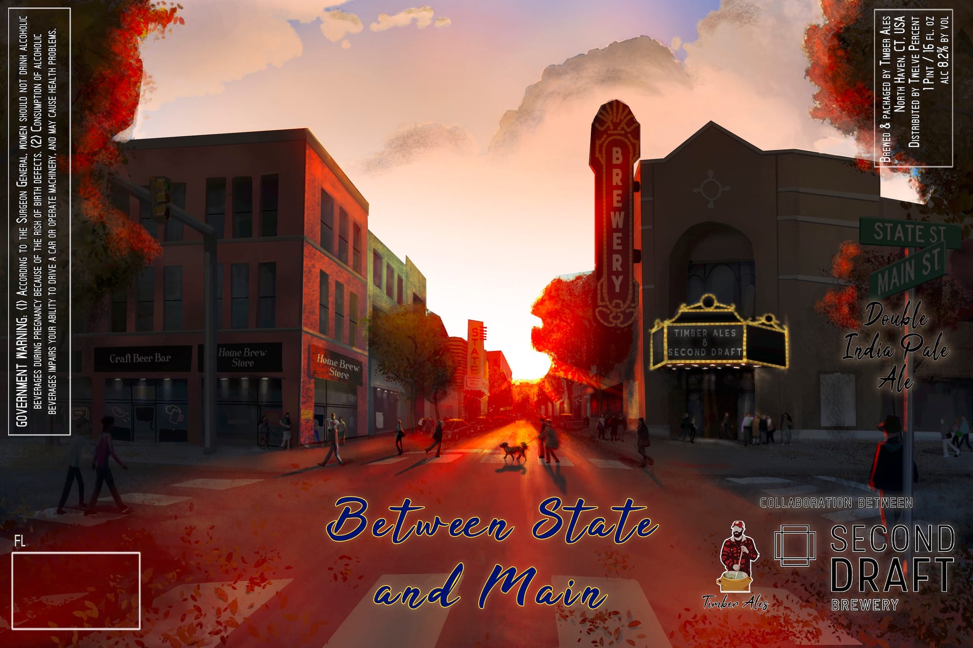 Between State and Main by Timber Ales & Second Draft Brewery - beer label