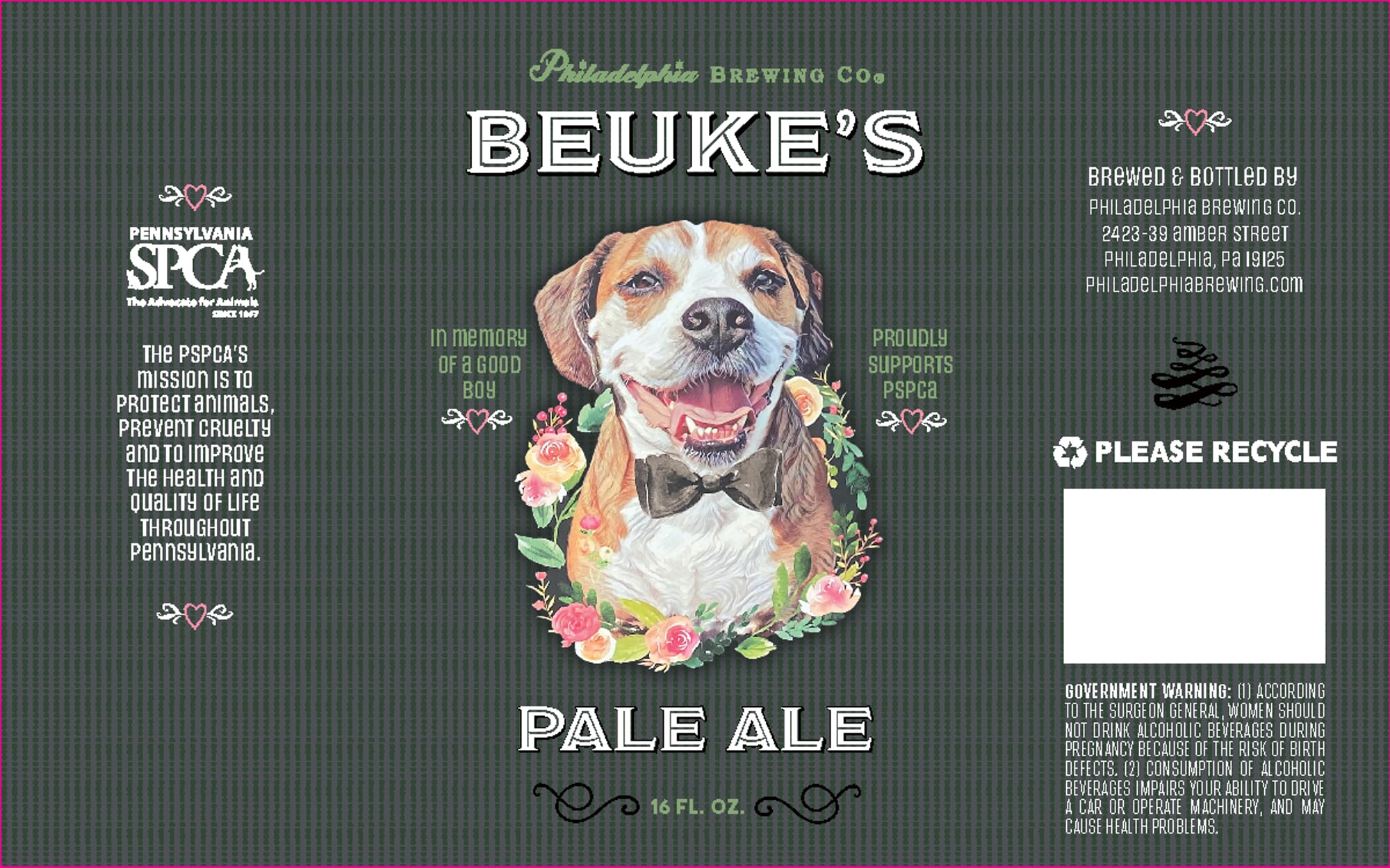 Beuke’s Pale Ale by Philadelphia Brewing Co. - beer label