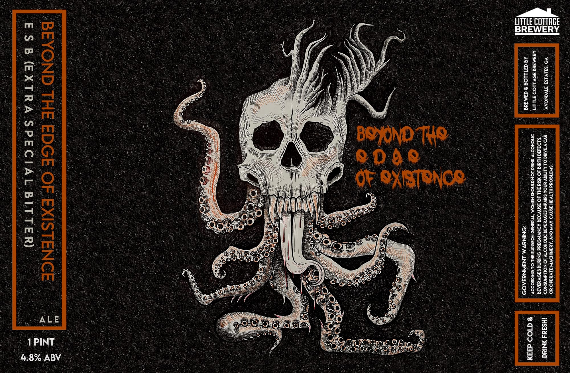 Beyond the Edge of Existence by Little Cottage Brewery - beer label