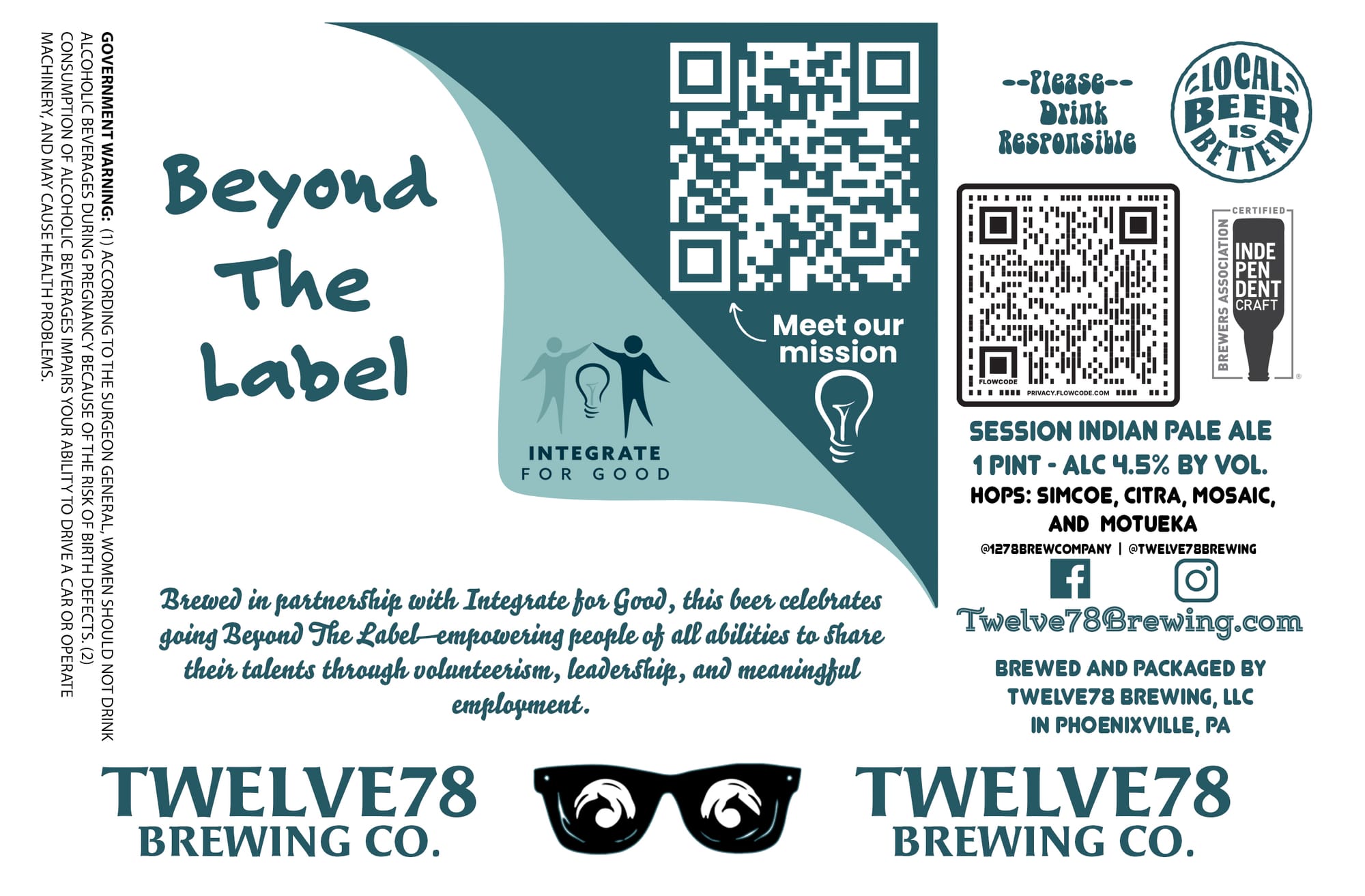 Beyond The Label by Twelve78 Brewing Co. - beer label