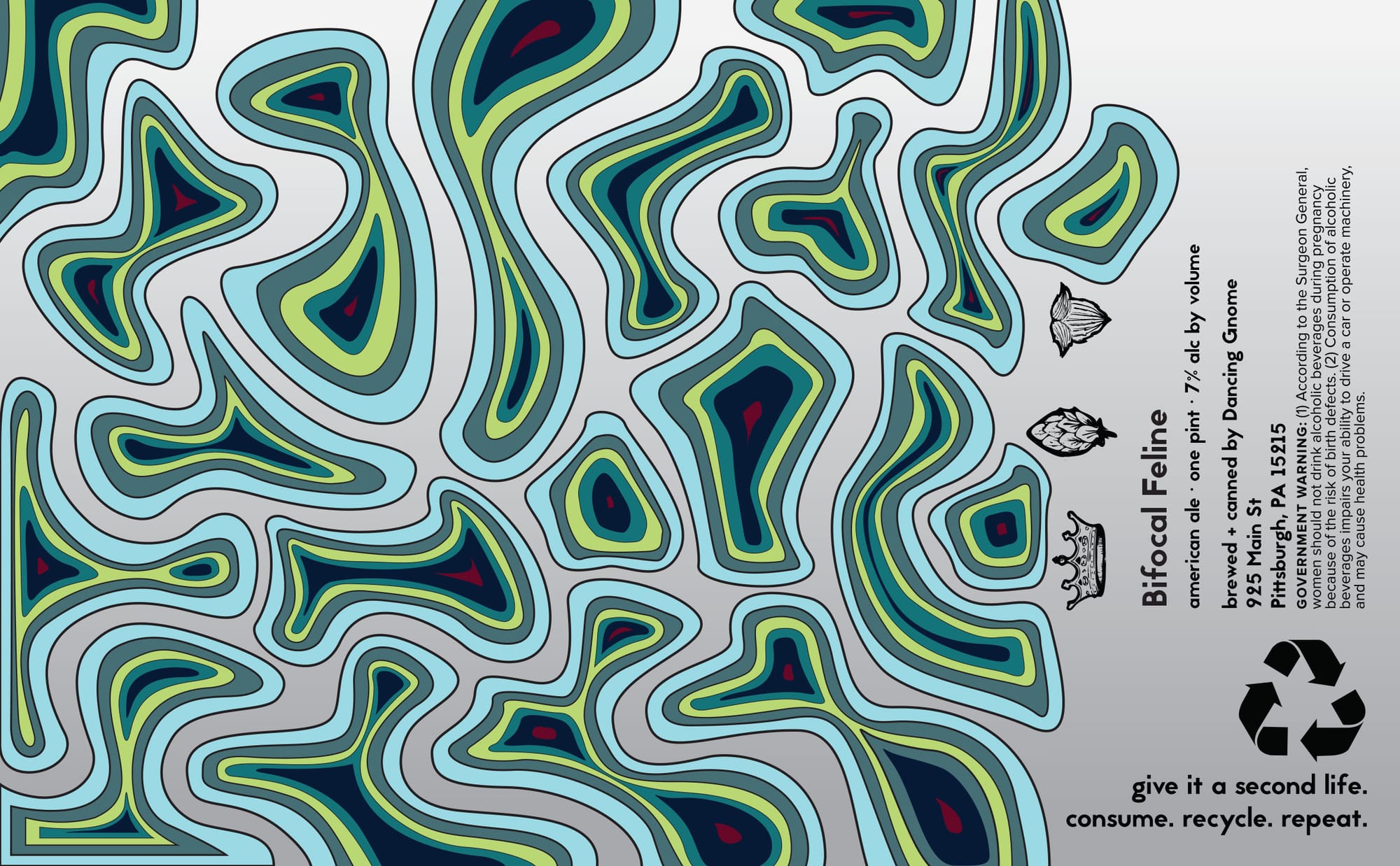 Bifocal by Dancing Gnome Beer - beer label