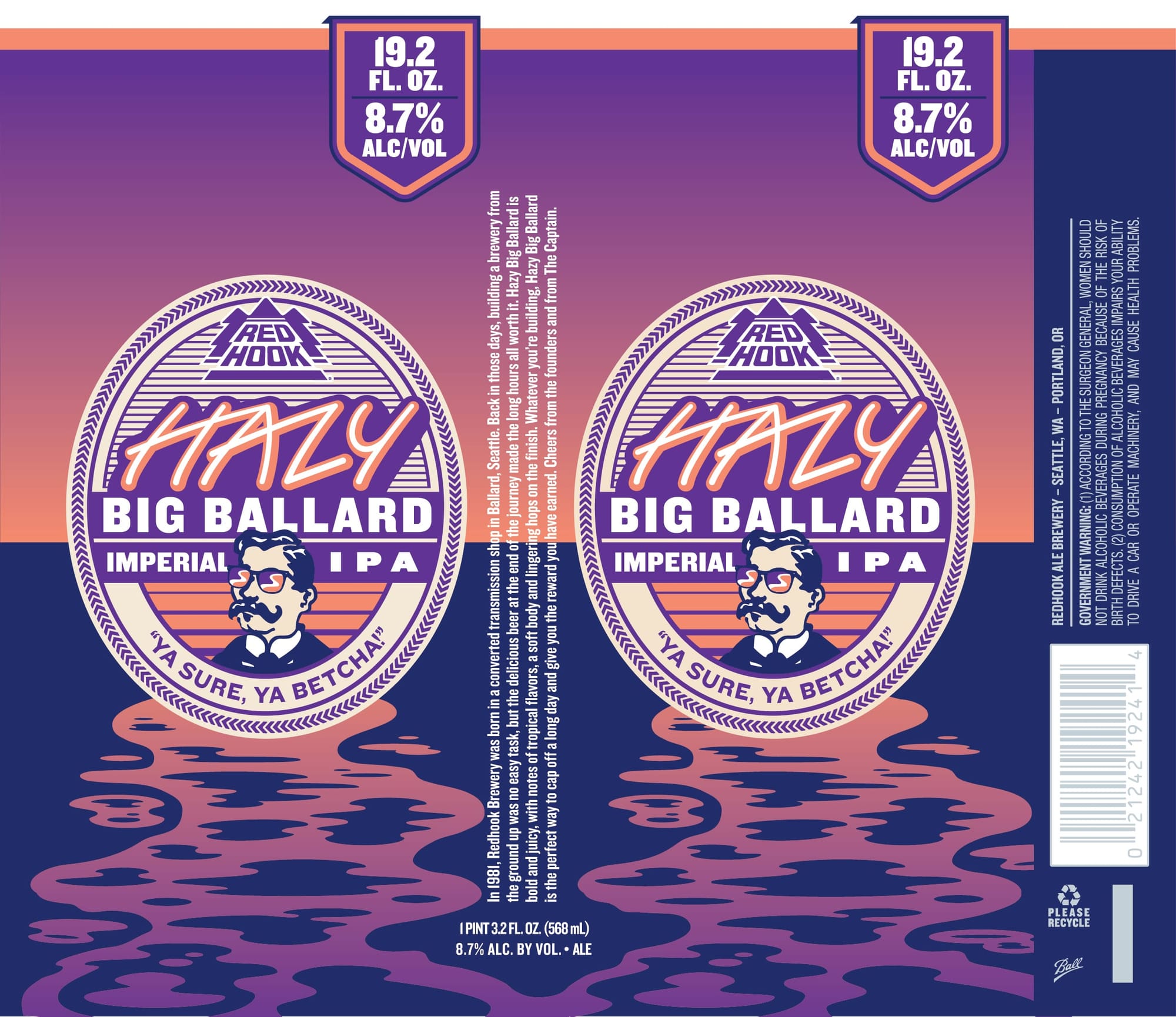 Big Ballard by Redhook Brewery - beer label