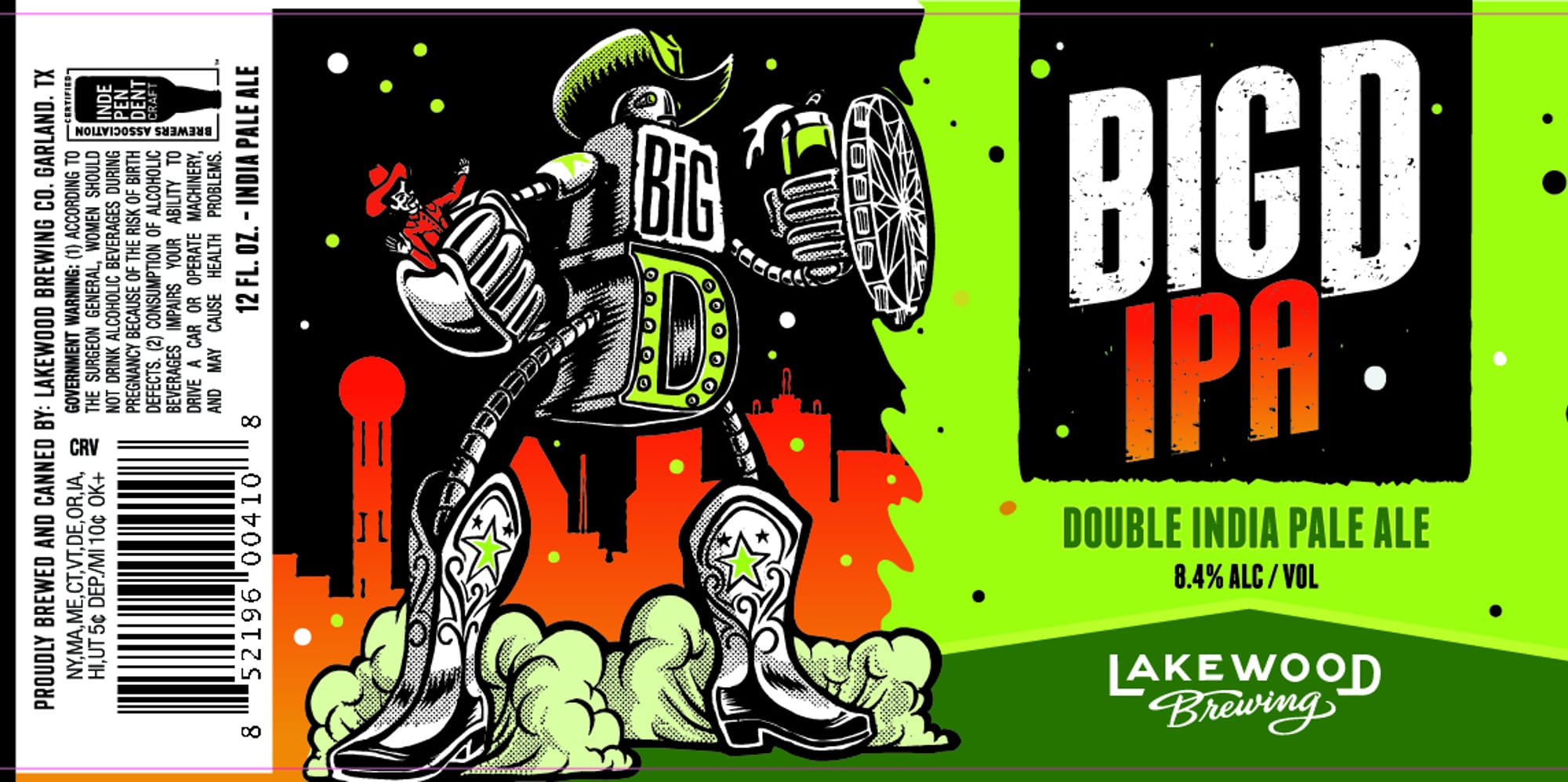 Big Problems by Lakewood Brewing - beer label
