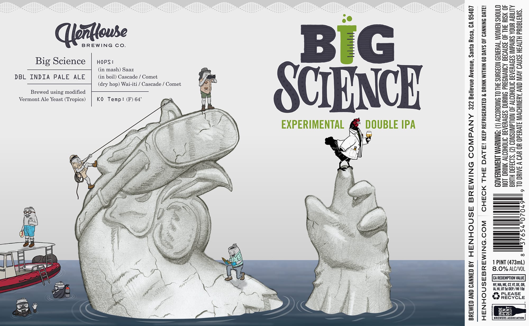 Big Science by Henhouse Brewing Co. - beer label
