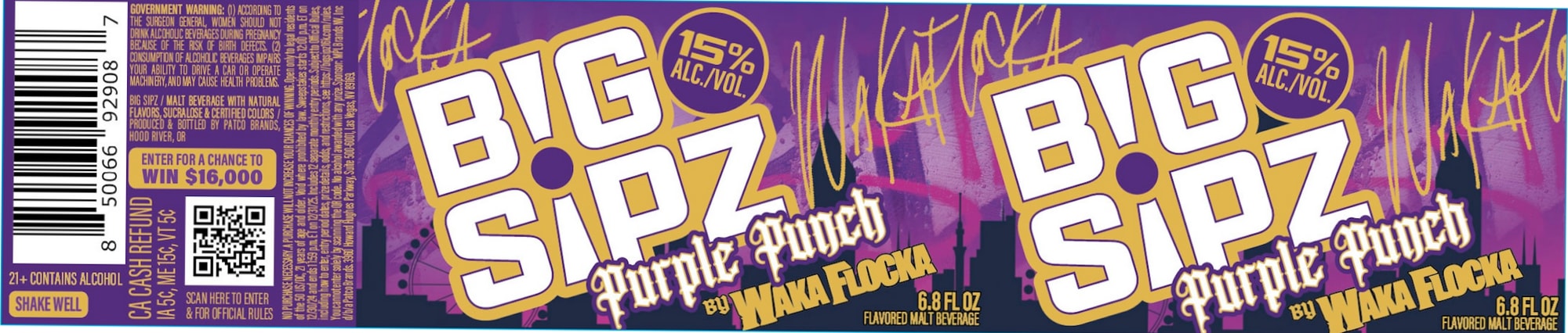 Big Sipz Purple Frocka by Ya Wanna! Beverage - beer label