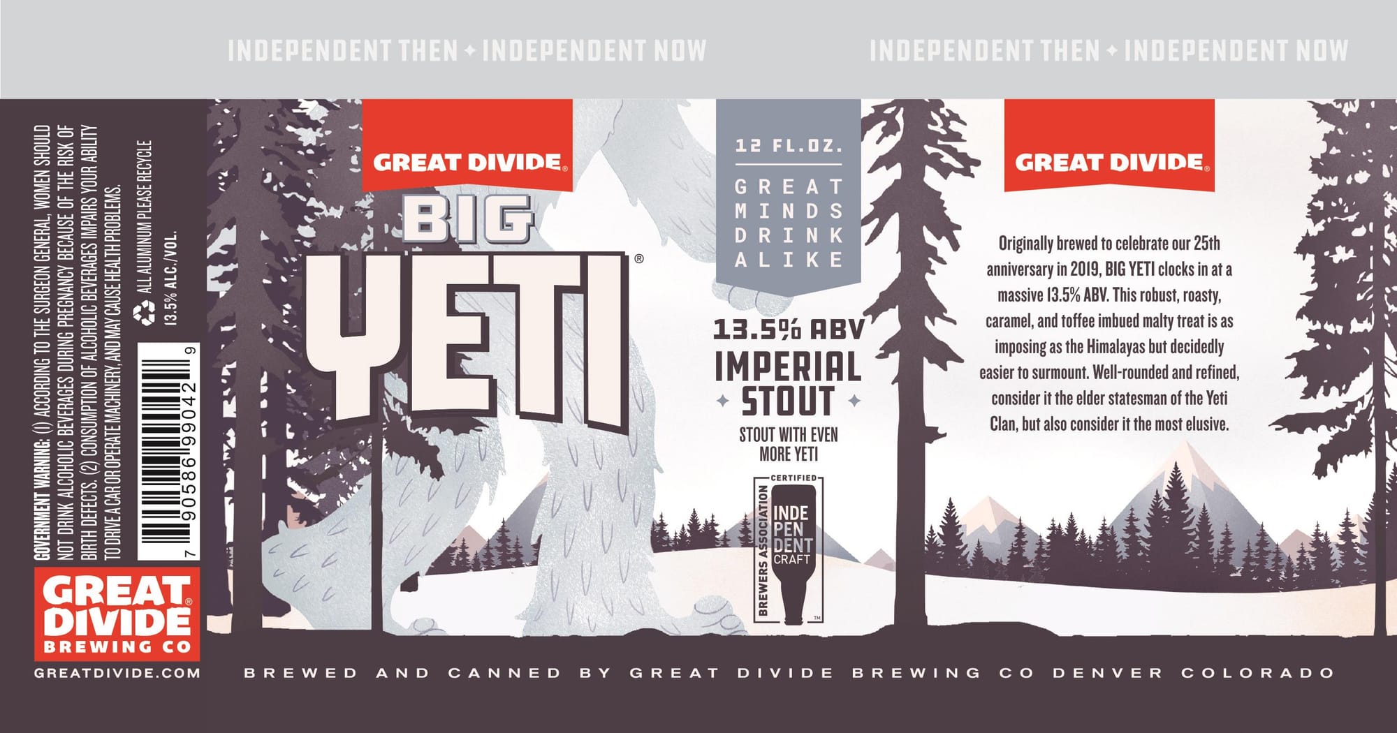 Big Yeti Imperial Stout by Great Divide Brewing Co. - beer label