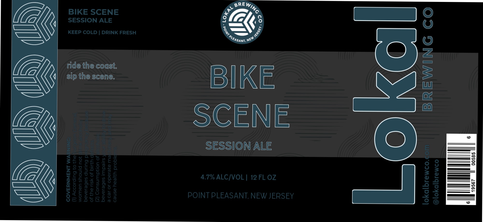 Bike Scene by Lokal Brewing Co - beer label