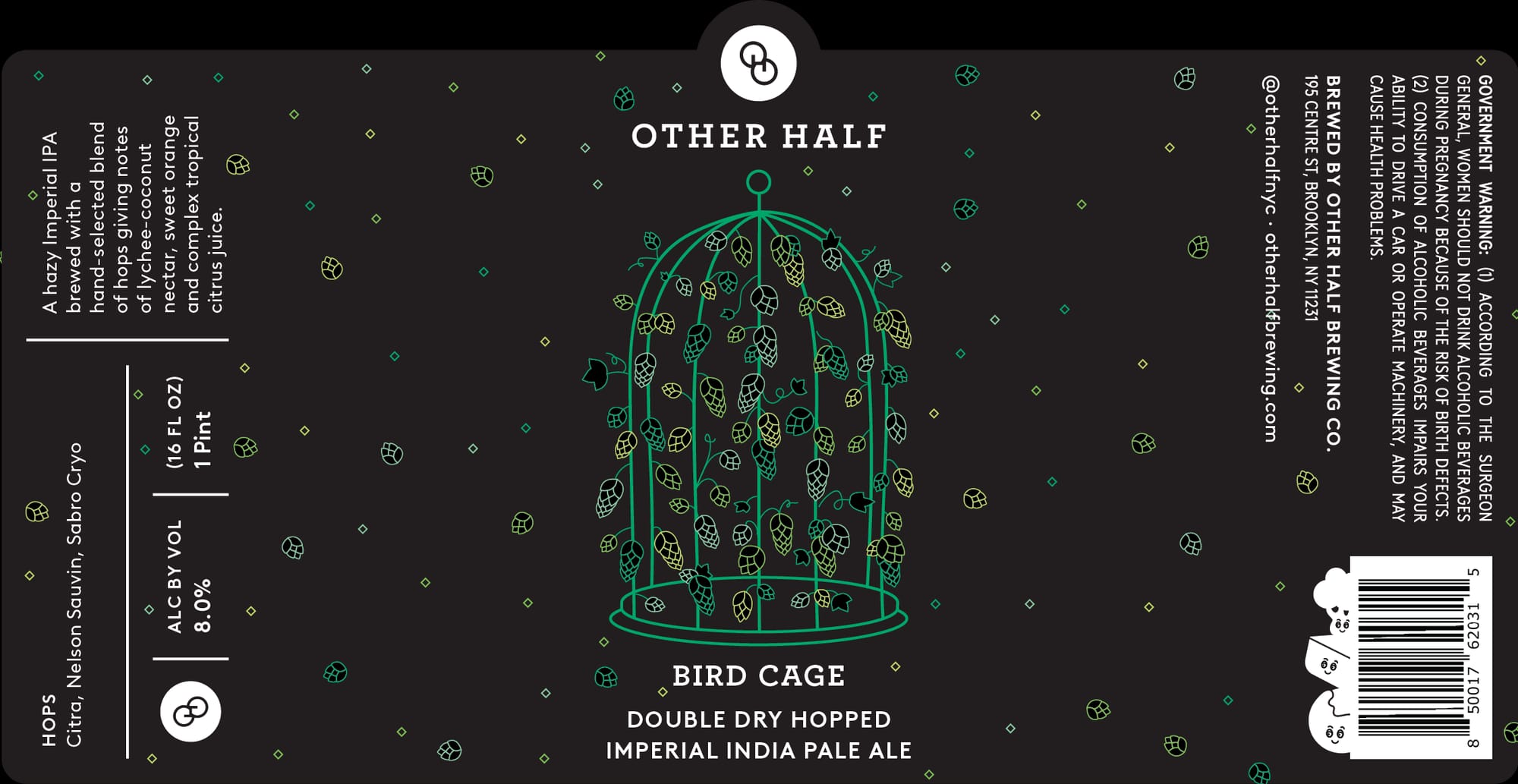 Bird Cage by Other Half Brewing - beer label