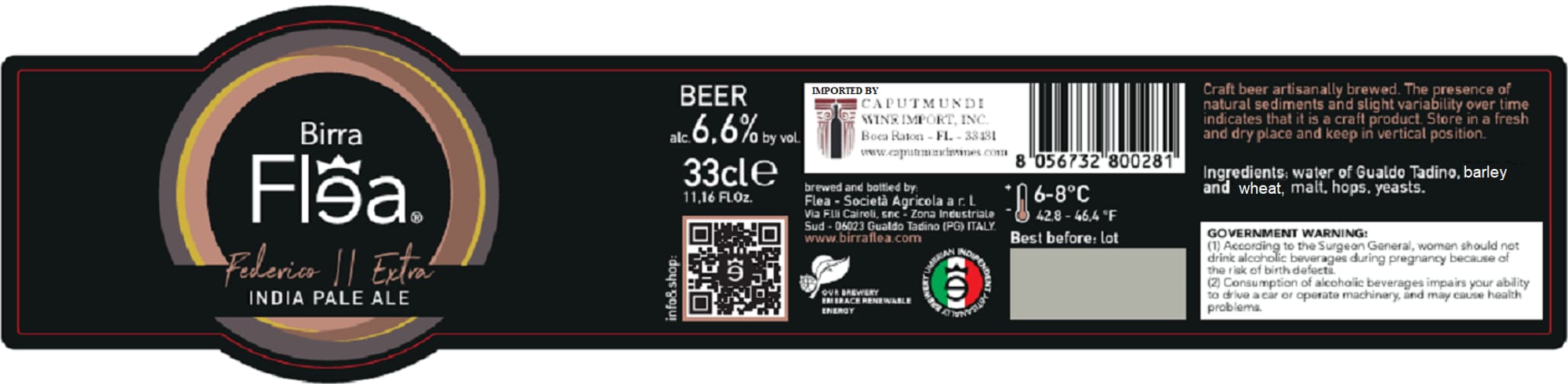 Birra Fleisa Peperossa II Extra by Birra Fleisa Agricola - beer label