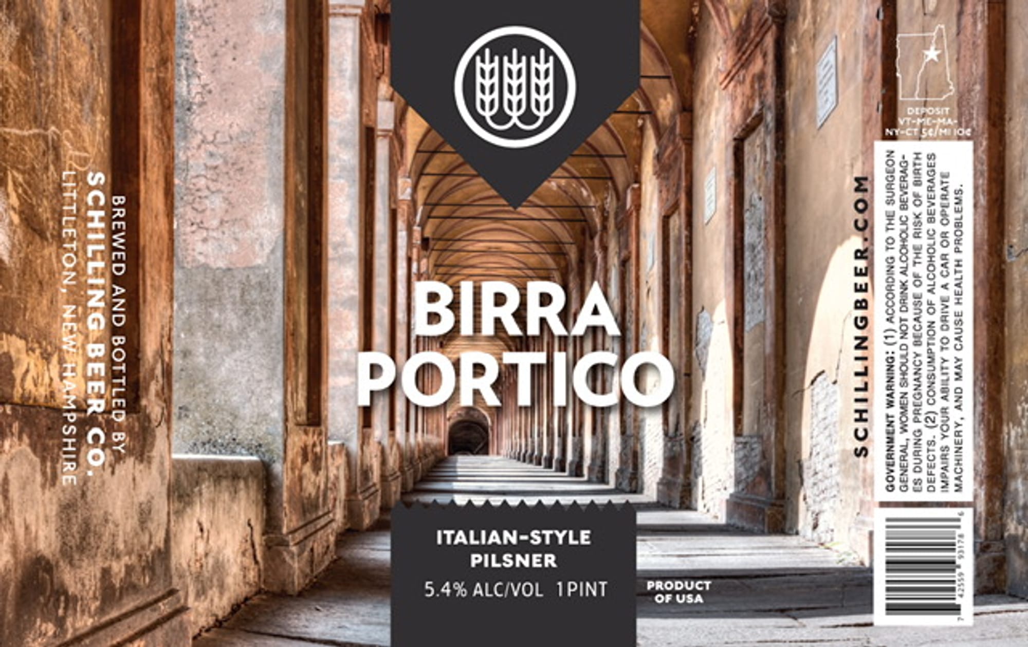 Birra Portico by Schilling Beer Co. - beer label