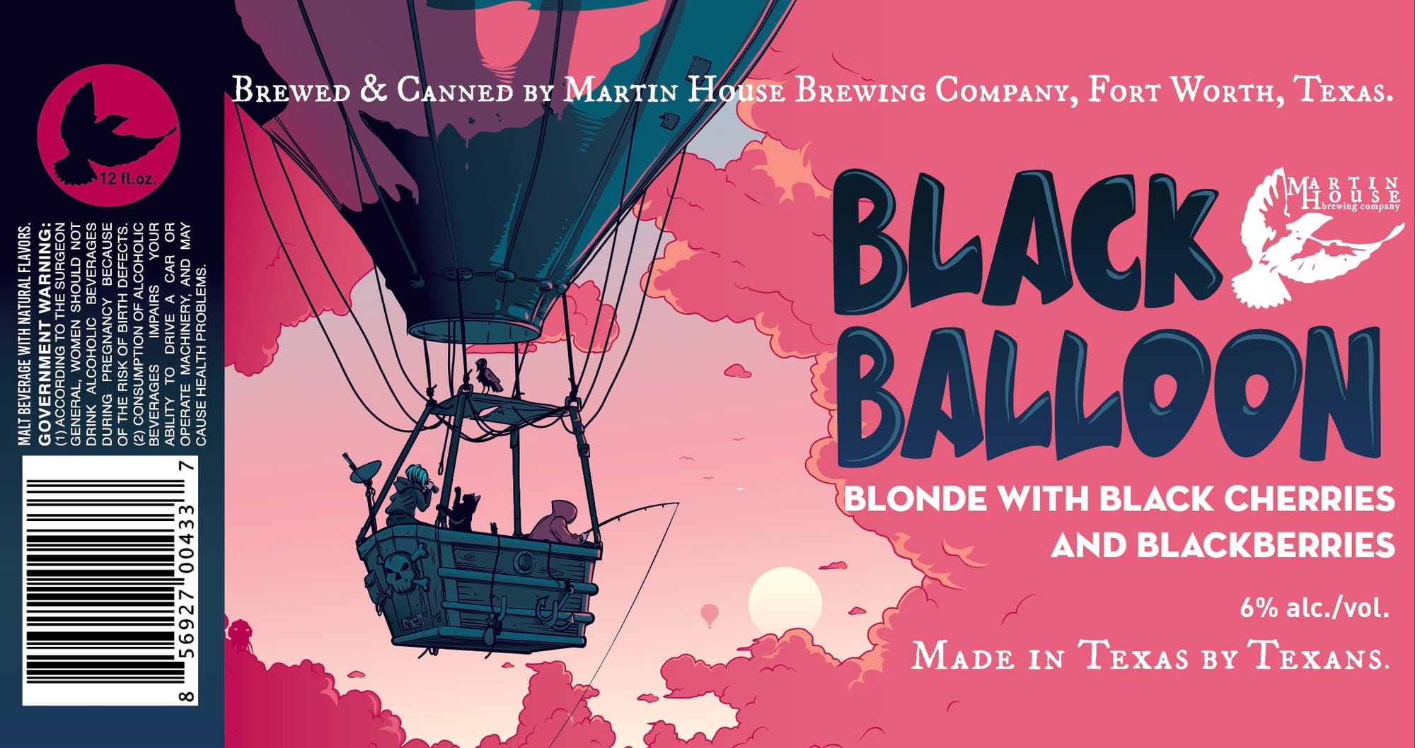 Black Balloon by Martin House Brewing Company - beer label
