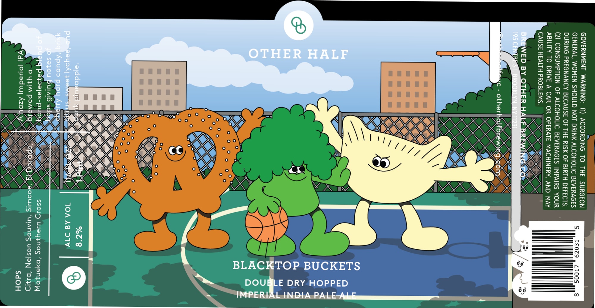 Blacktop Buckets by Other Half Brewing - beer label