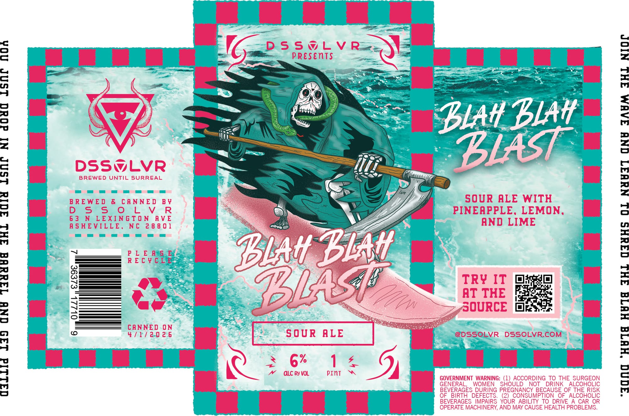 Blah Blah Blast by DSSOLVR - beer label
