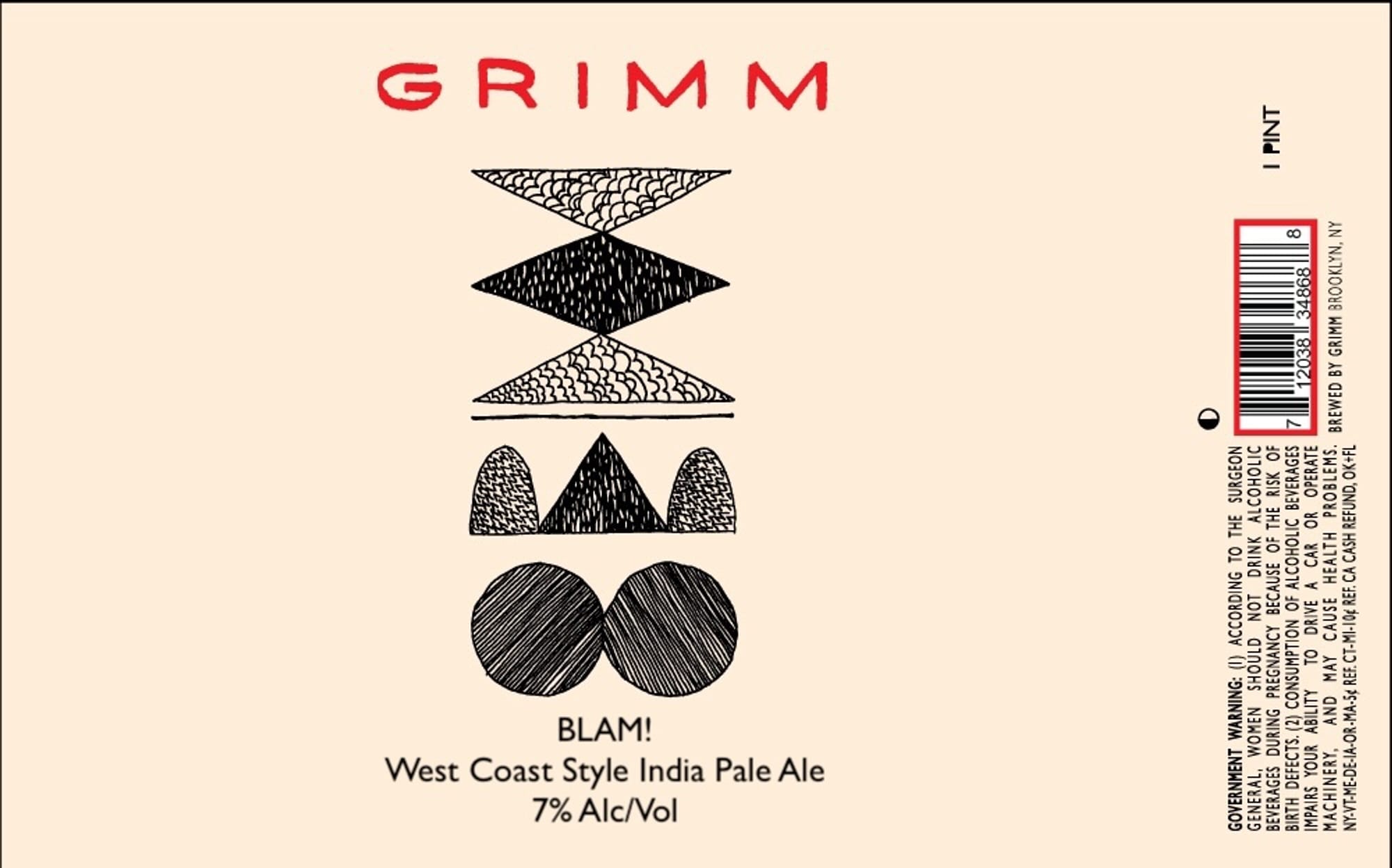 Blam! by Grimm - beer label