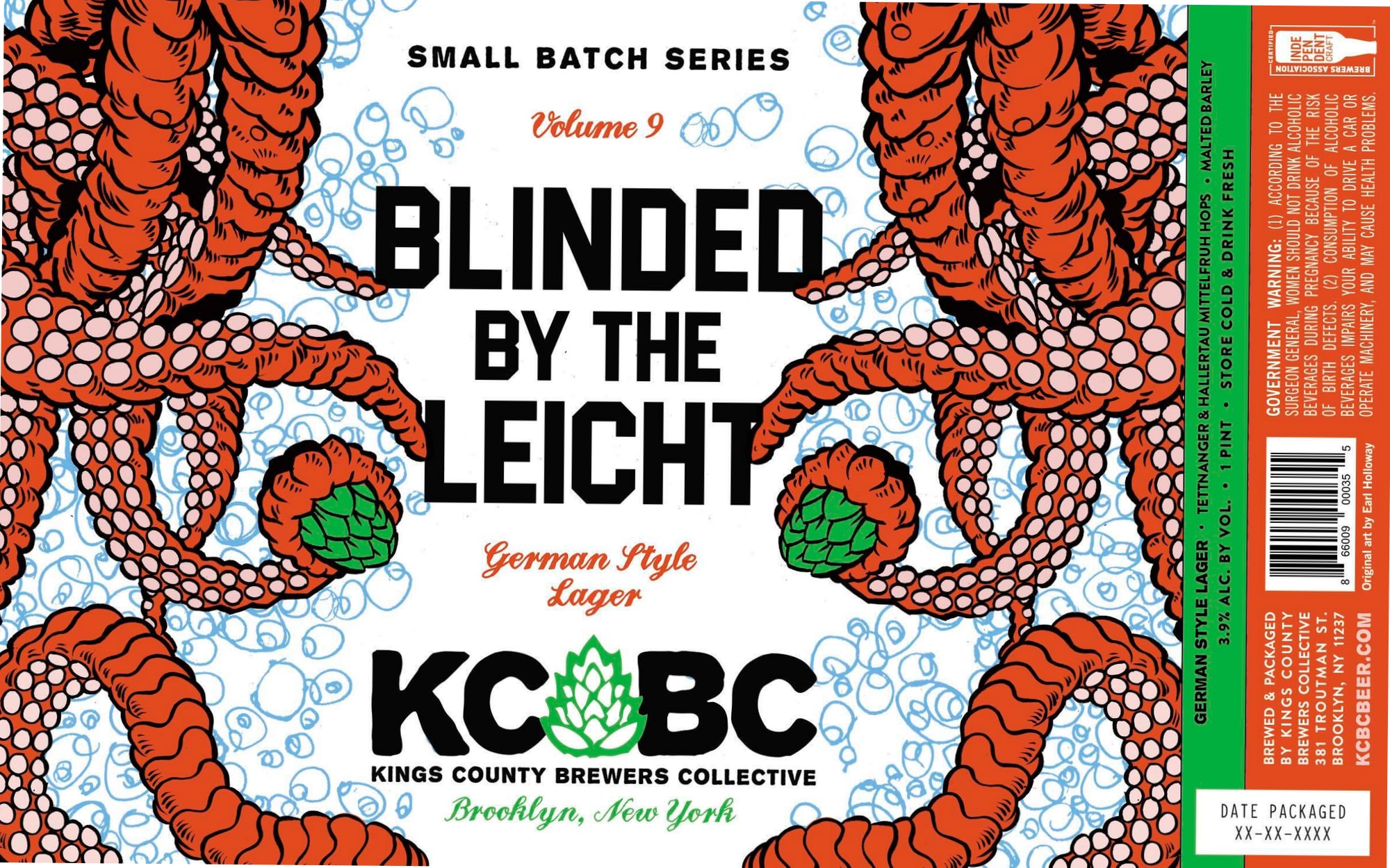 Blinded by the Leicht by Kings County Brewers Collective - beer label
