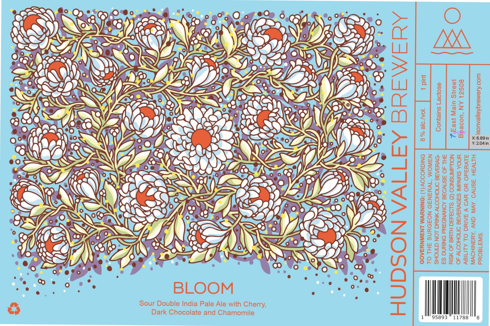 Bloom by Hudson Valley Brewery - beer label