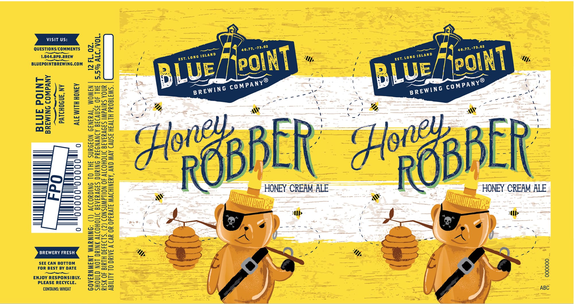 Honey Robber by Blue Point Brewing Company - beer label