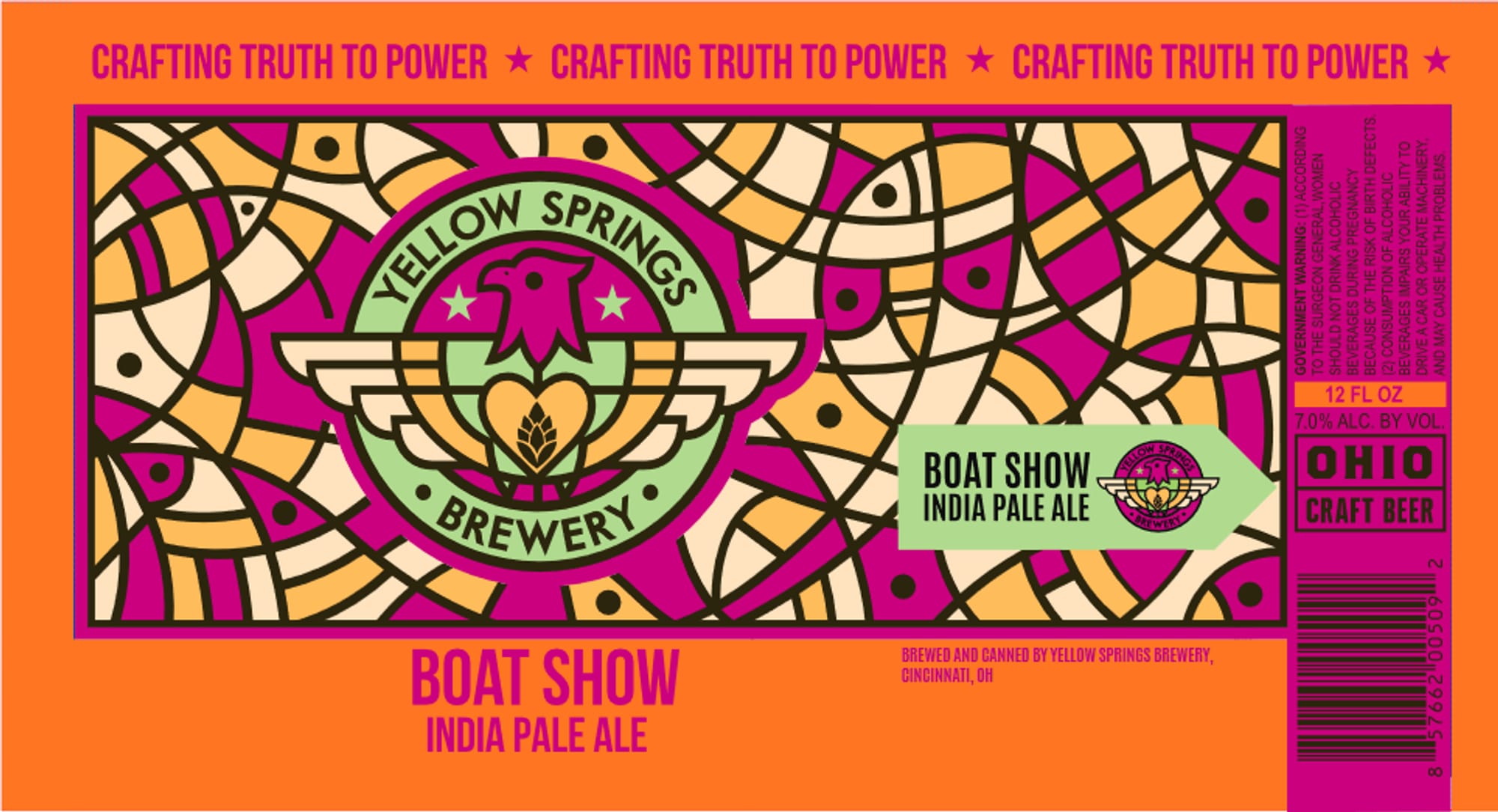 Boat Show by Yellow Springs Brewery - beer label