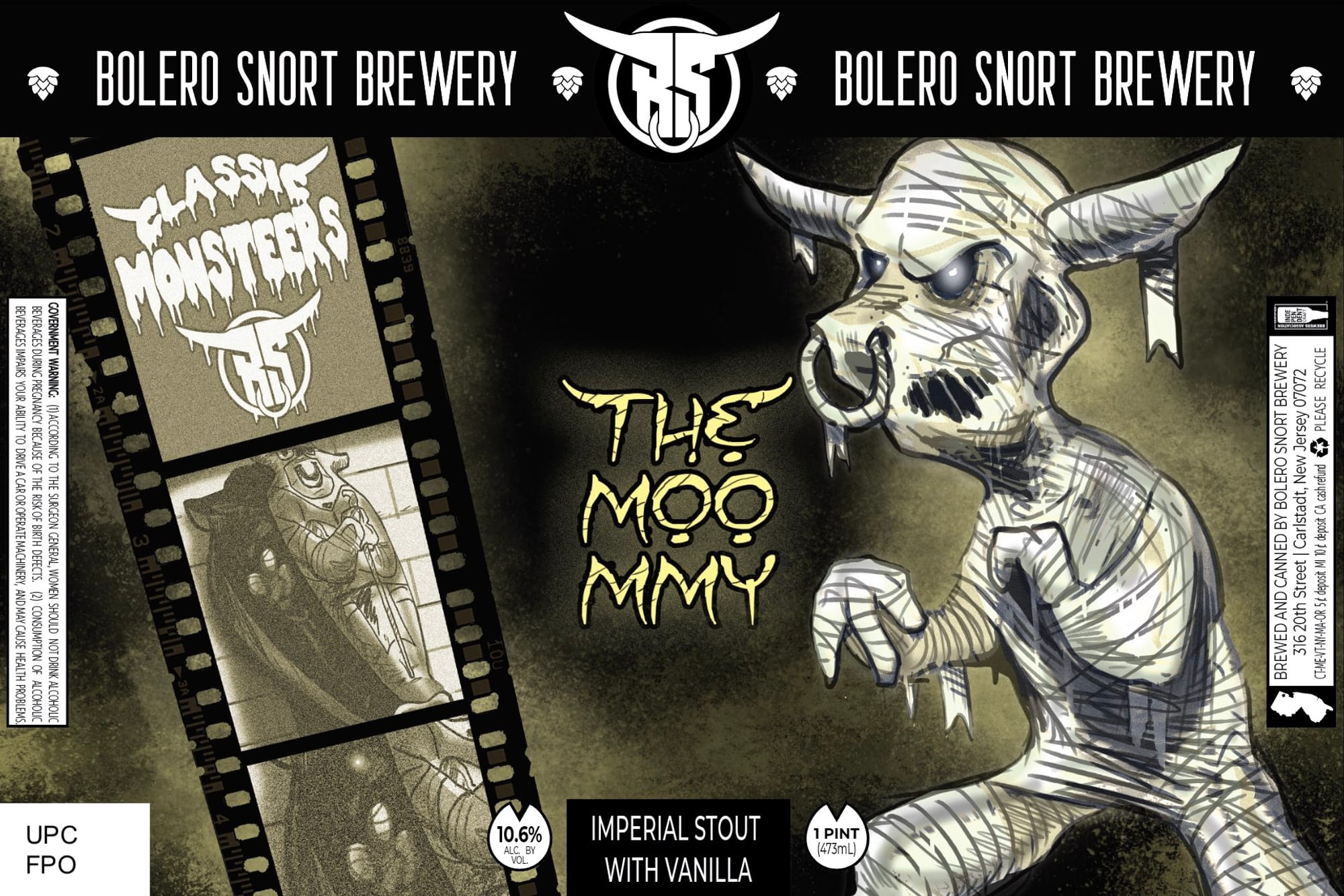 The Moo Mmy by Bolero Snort Brewery - beer label