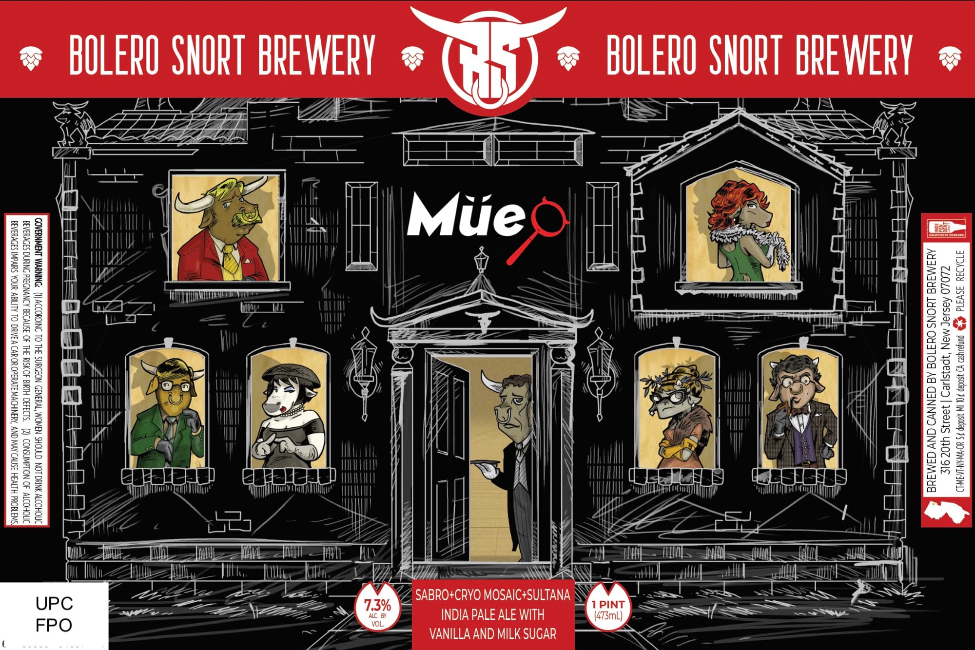 Mue by Bolero Snort Brewery - beer label